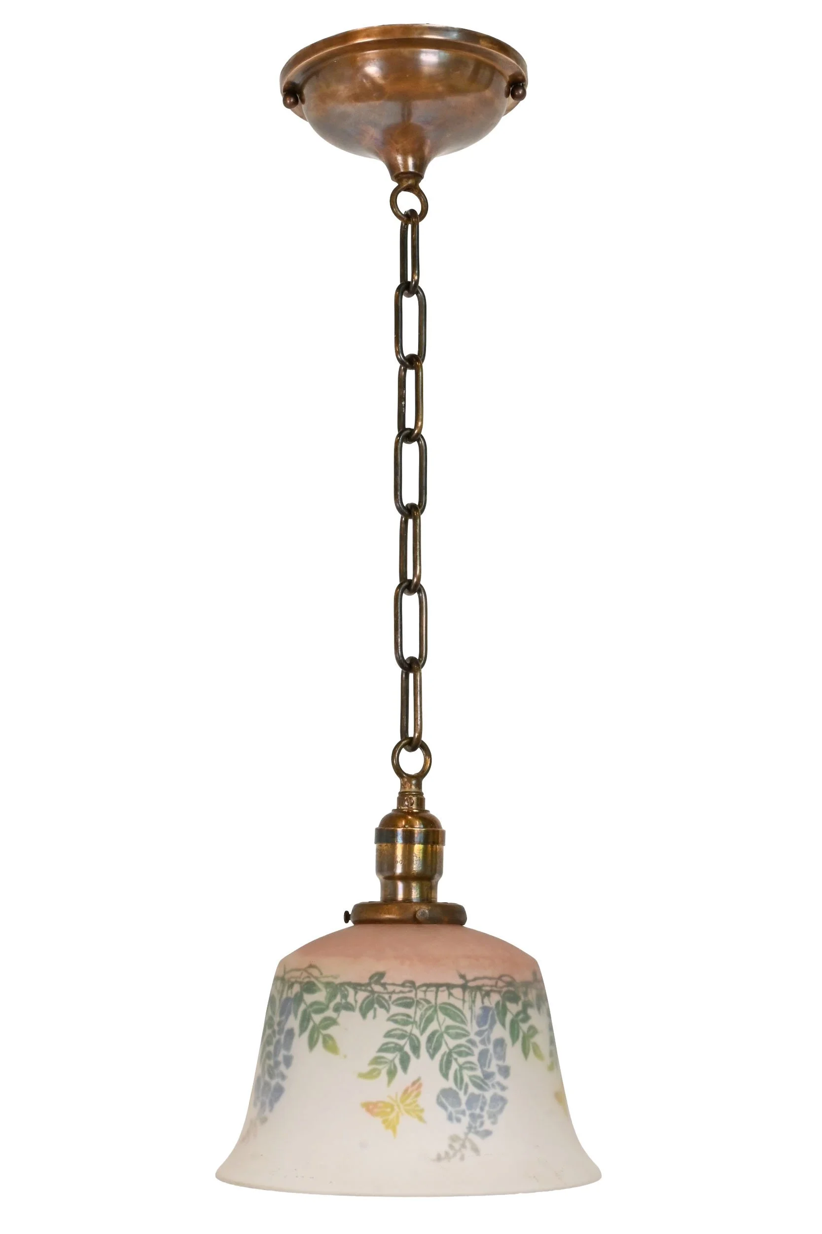 26171 brass pendant with painted butterfly shade 1.jpg
