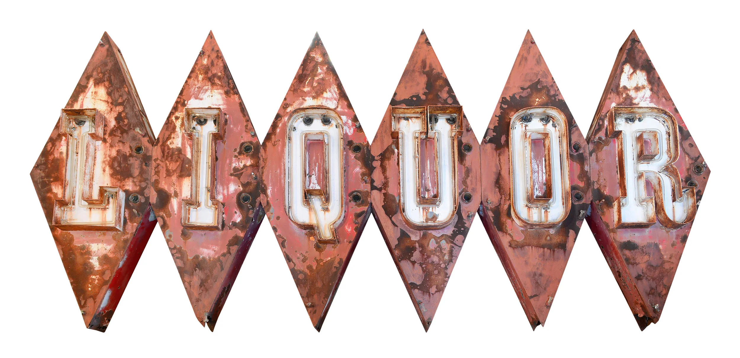 neon liquor sign — ARCHITECTURAL ANTIQUES