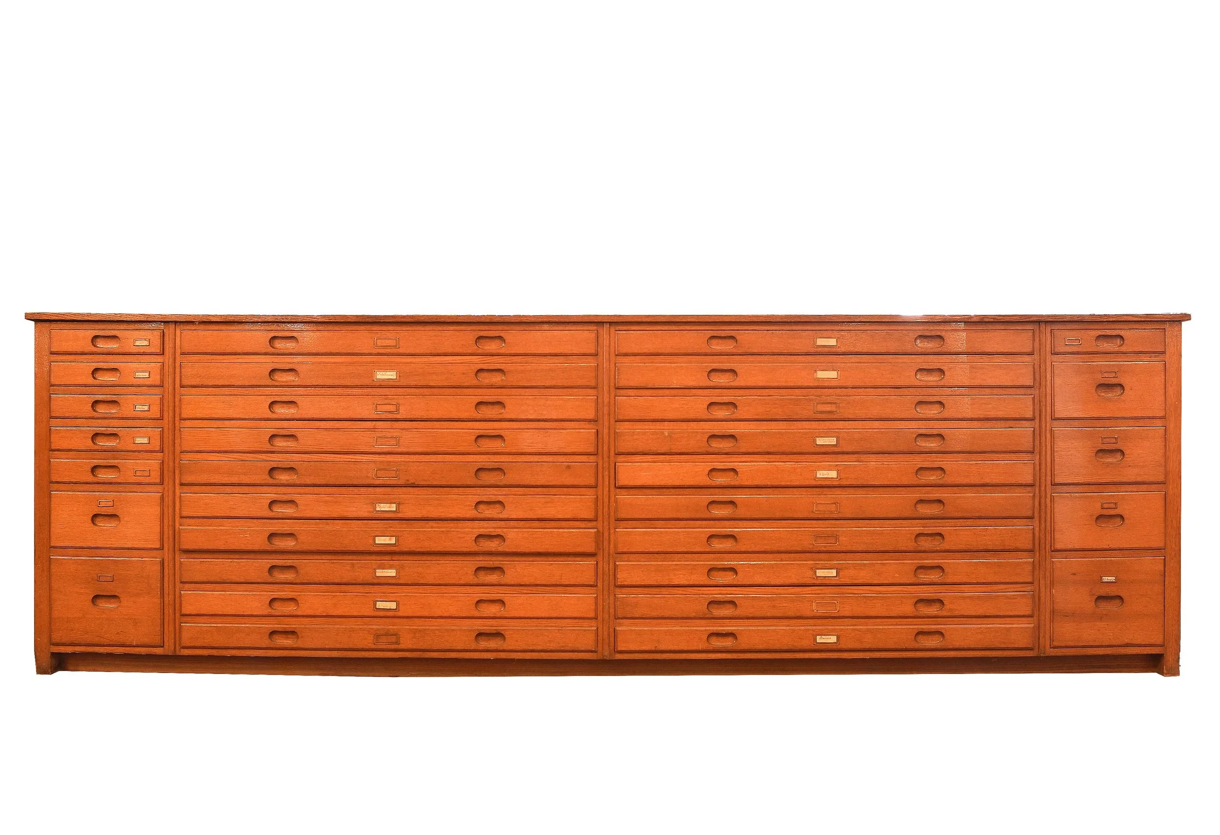 oak flat file — ARCHITECTURAL ANTIQUES
