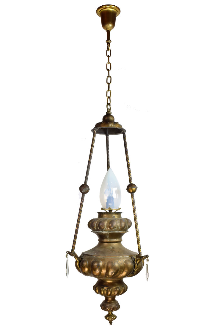 Sygdom sollys Gentage sig brass urn pendant with cupids — ARCHITECTURAL ANTIQUES