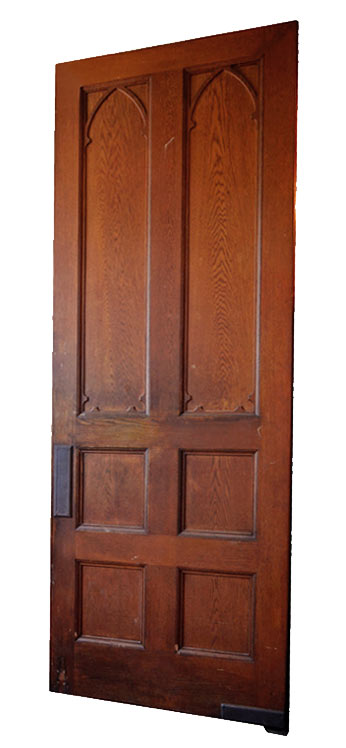 oak gothic swinging door