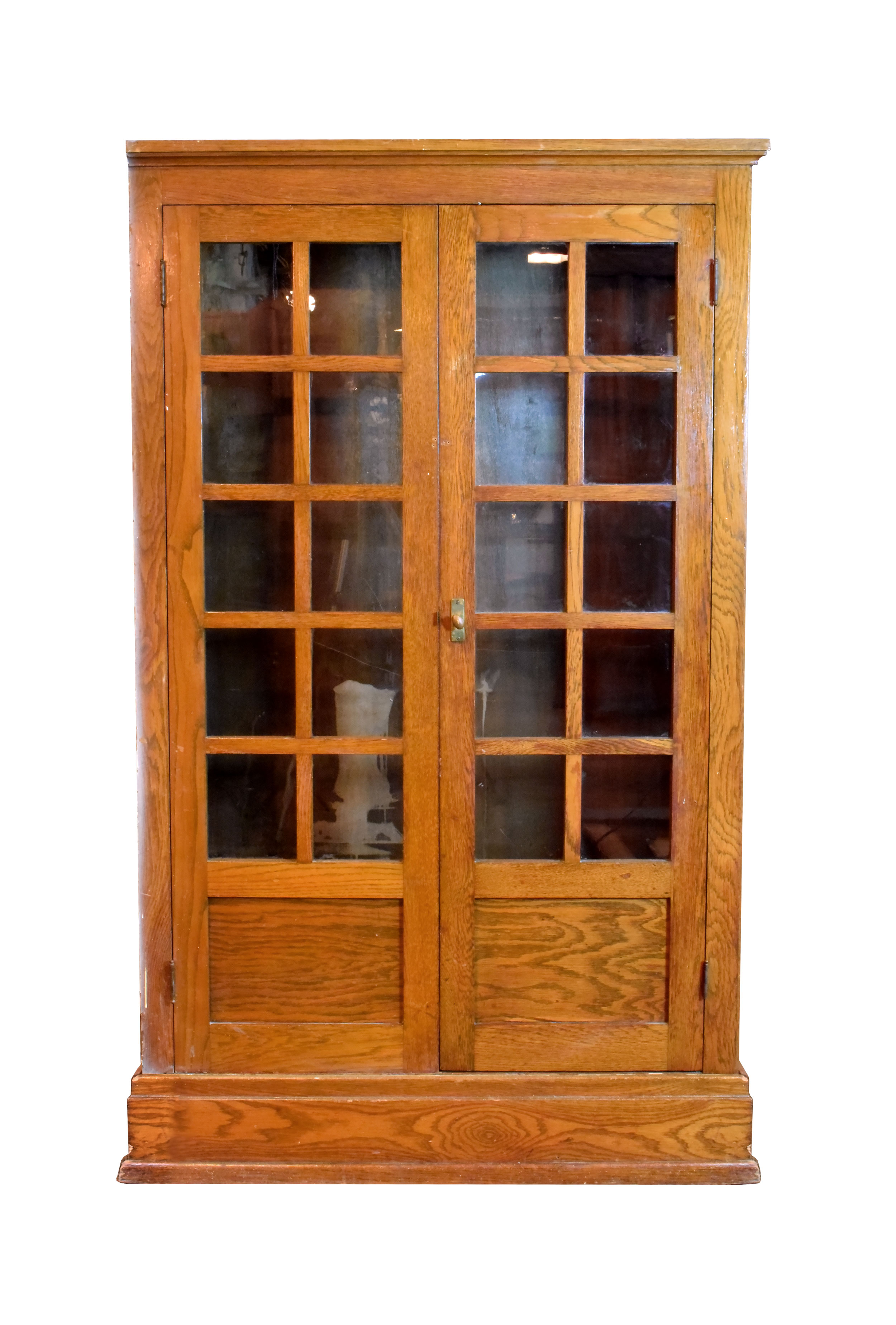 arts & crafts built-in schoolhouse cabinet