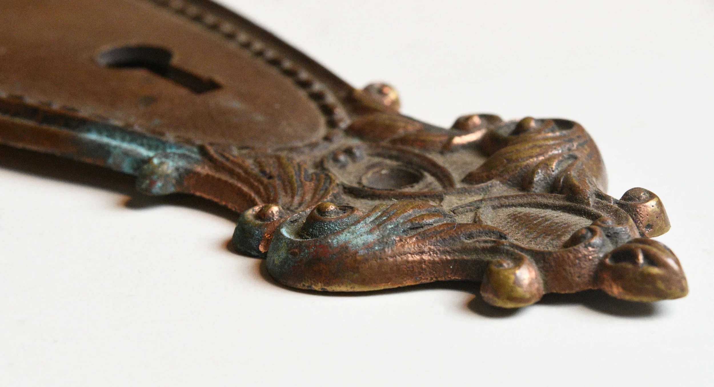 victorian bronze door plate — ARCHITECTURAL ANTIQUES