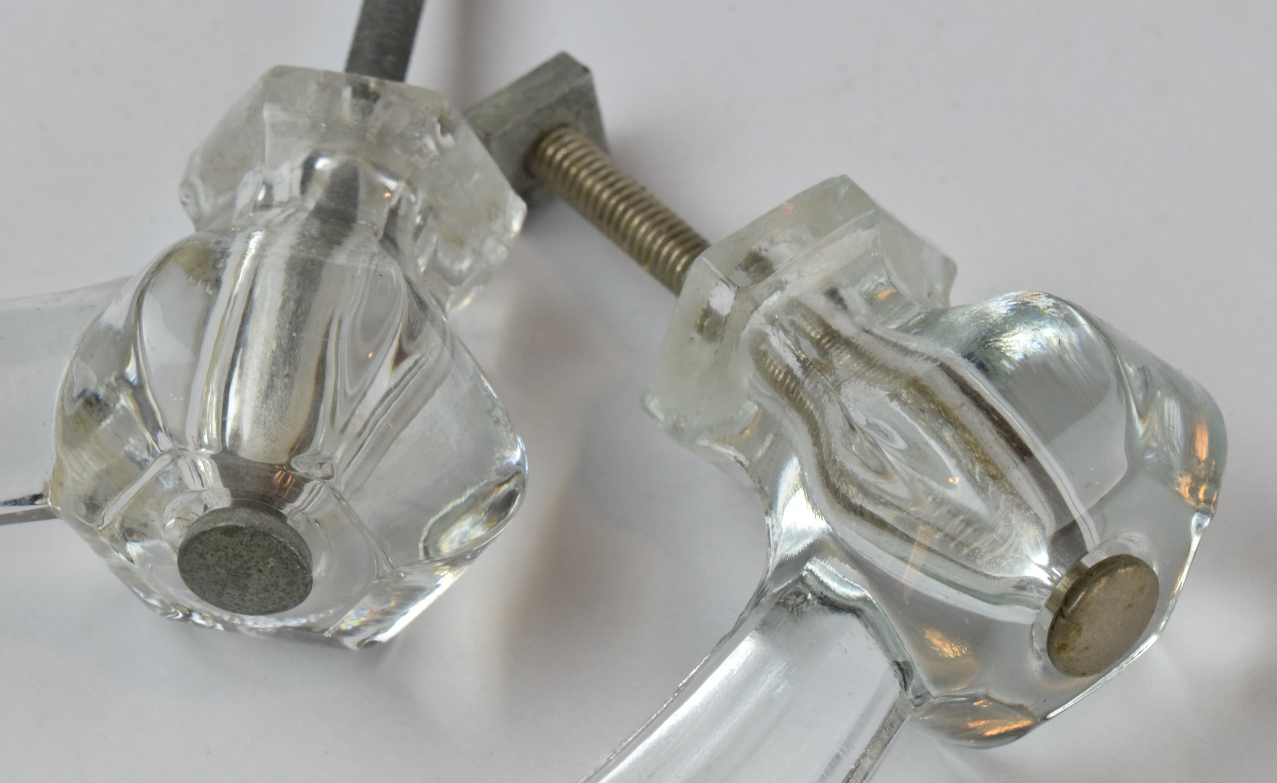 glass drawer pulls — ARCHITECTURAL ANTIQUES