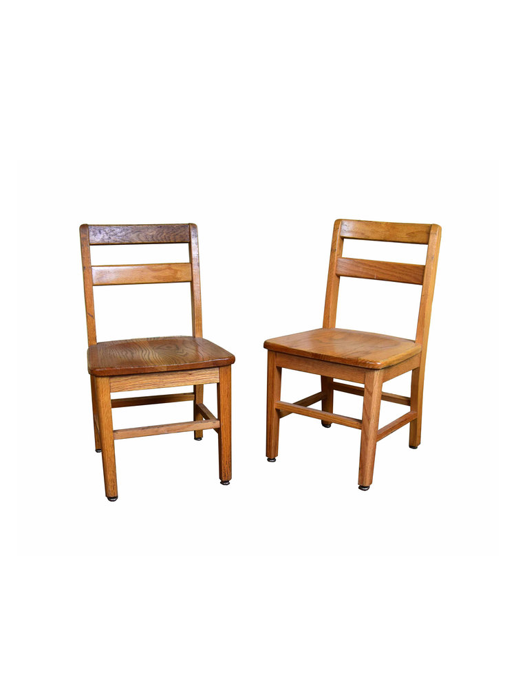 oak kids chairs