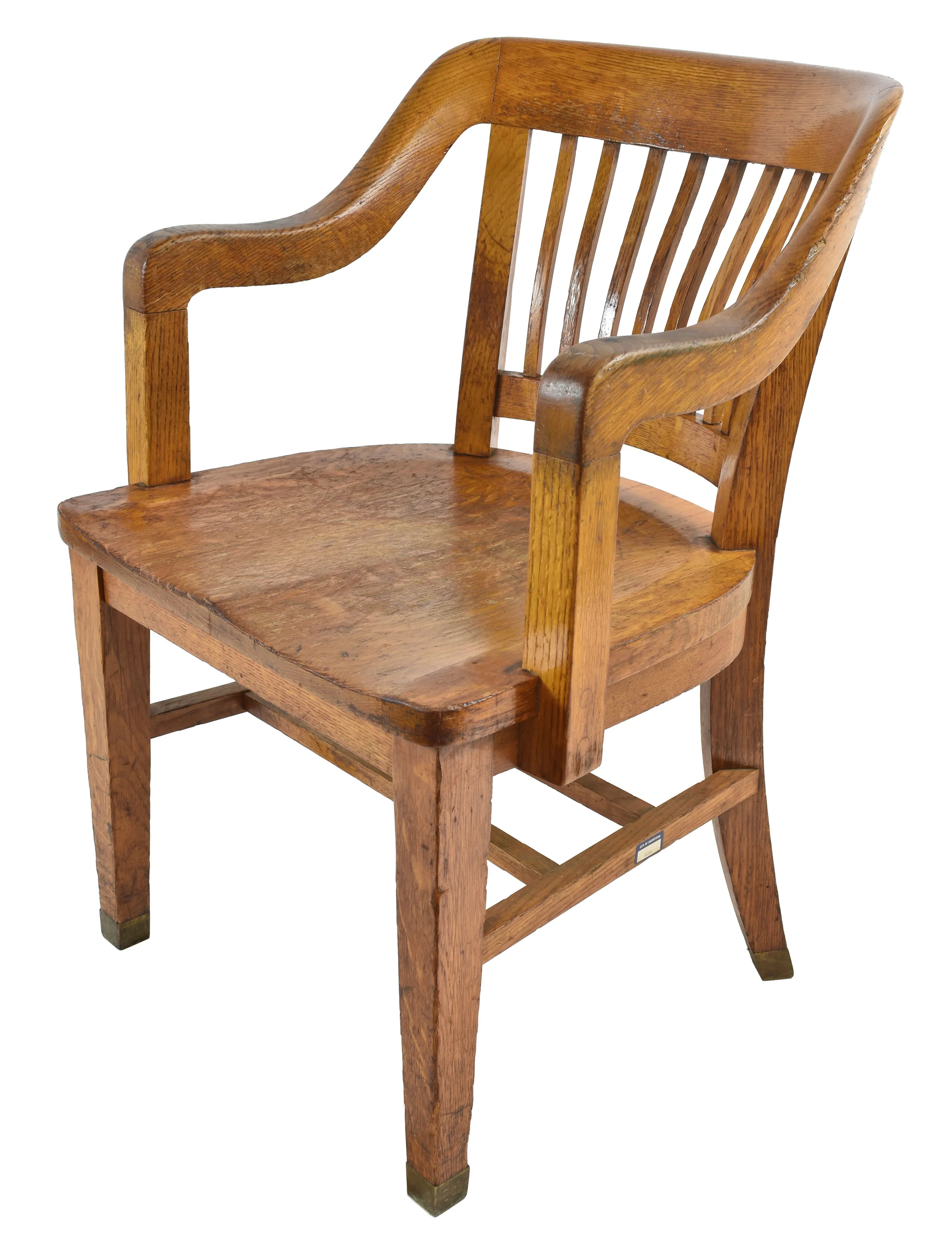 oak bent back lawyer/courtroom chairs — ARCHITECTURAL ANTIQUES