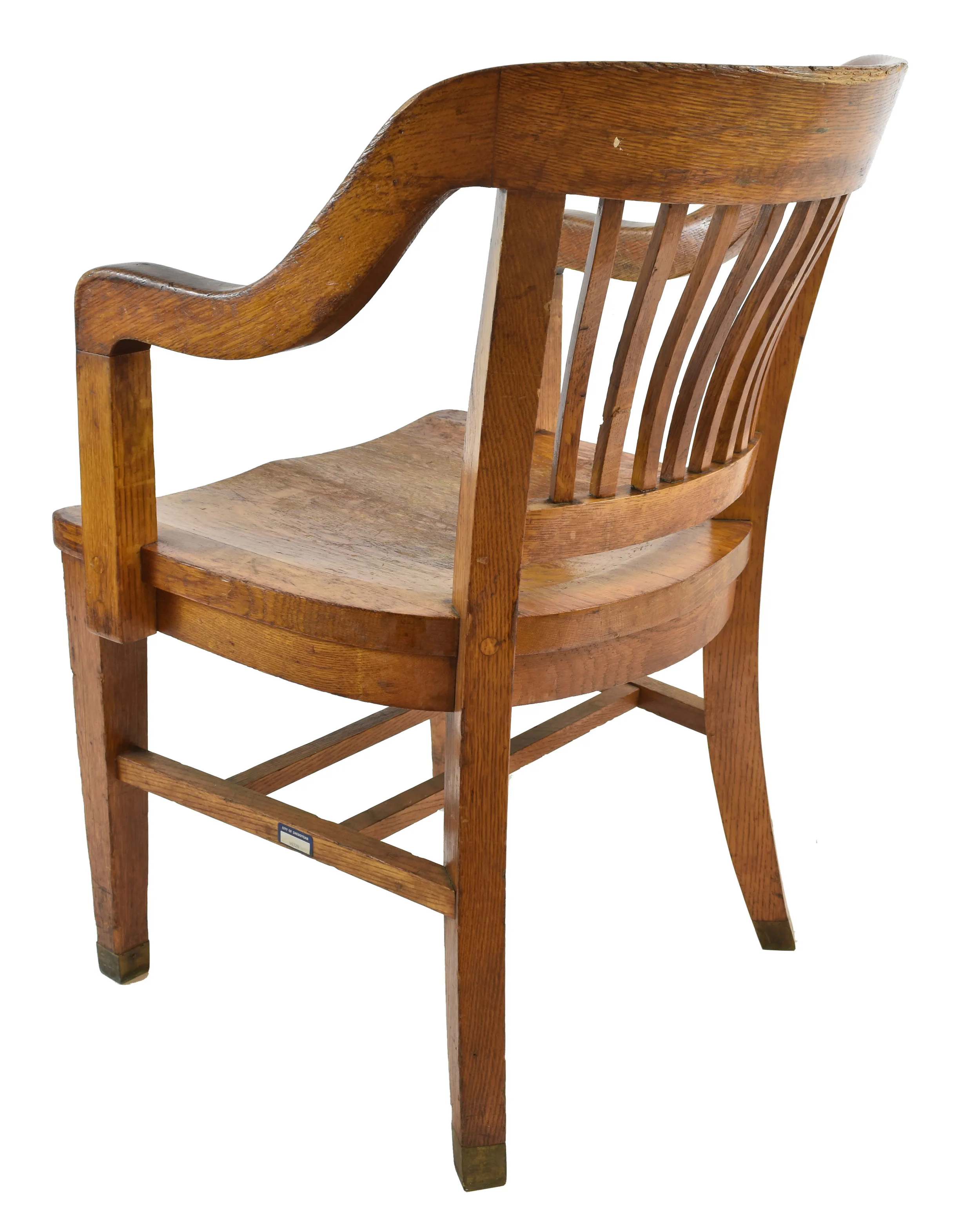 oak bent back lawyer/courtroom chairs — ARCHITECTURAL ANTIQUES
