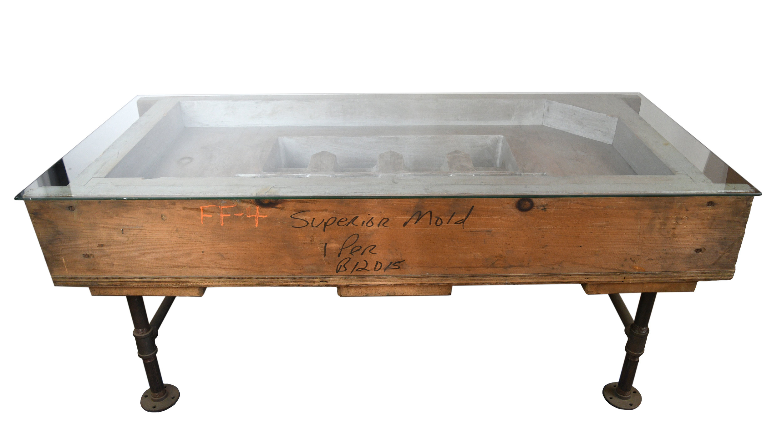 concave table