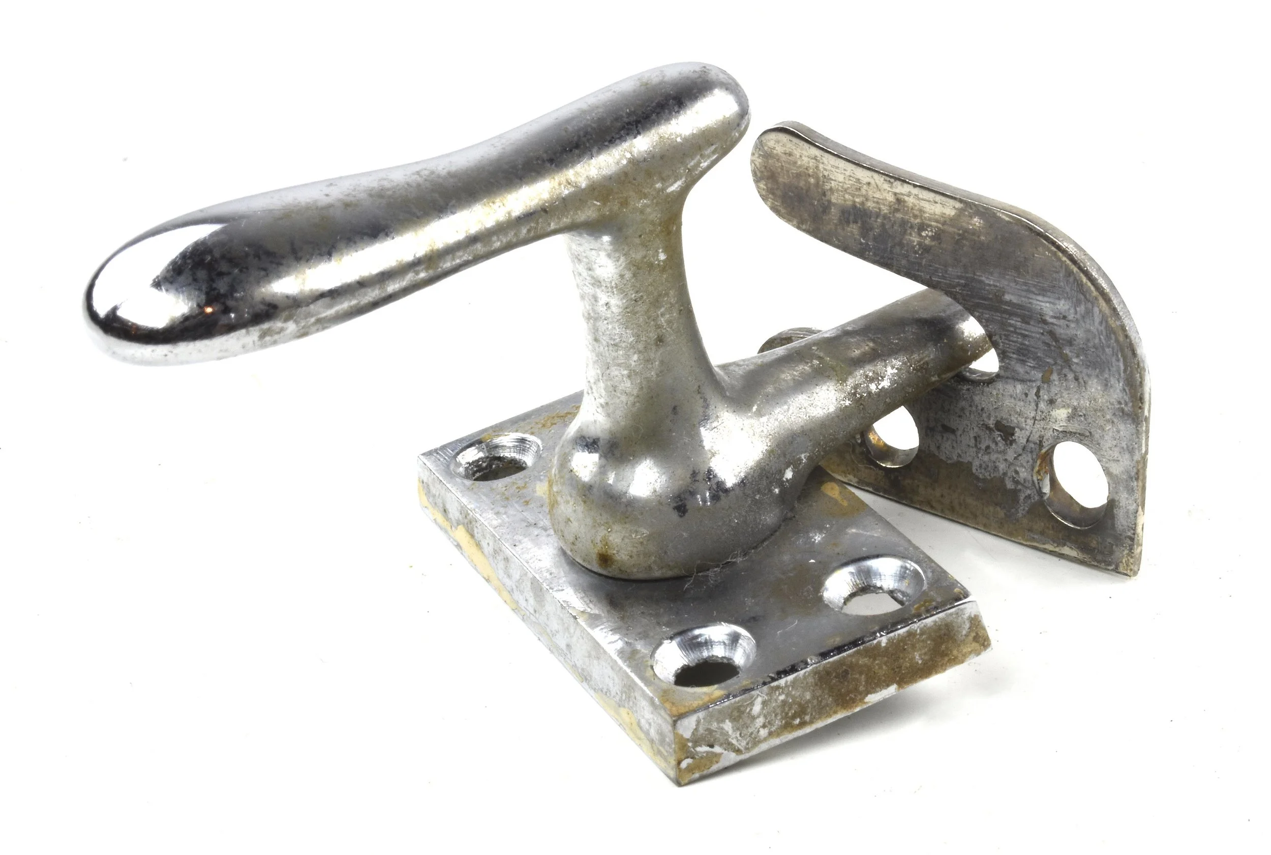 CASEMENT (FRENCH) WINDOW FASTENER 10 available $17.00 nickel finish with surface strike