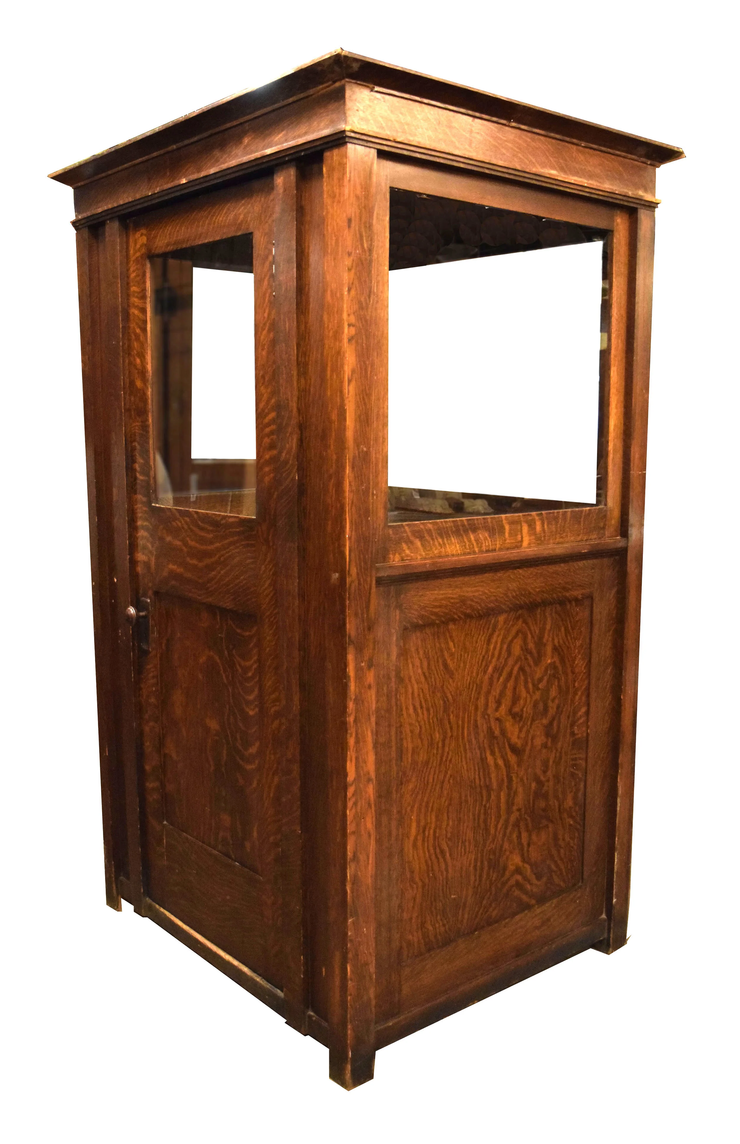 Quarter sawn oak ticket booth Click here for more information