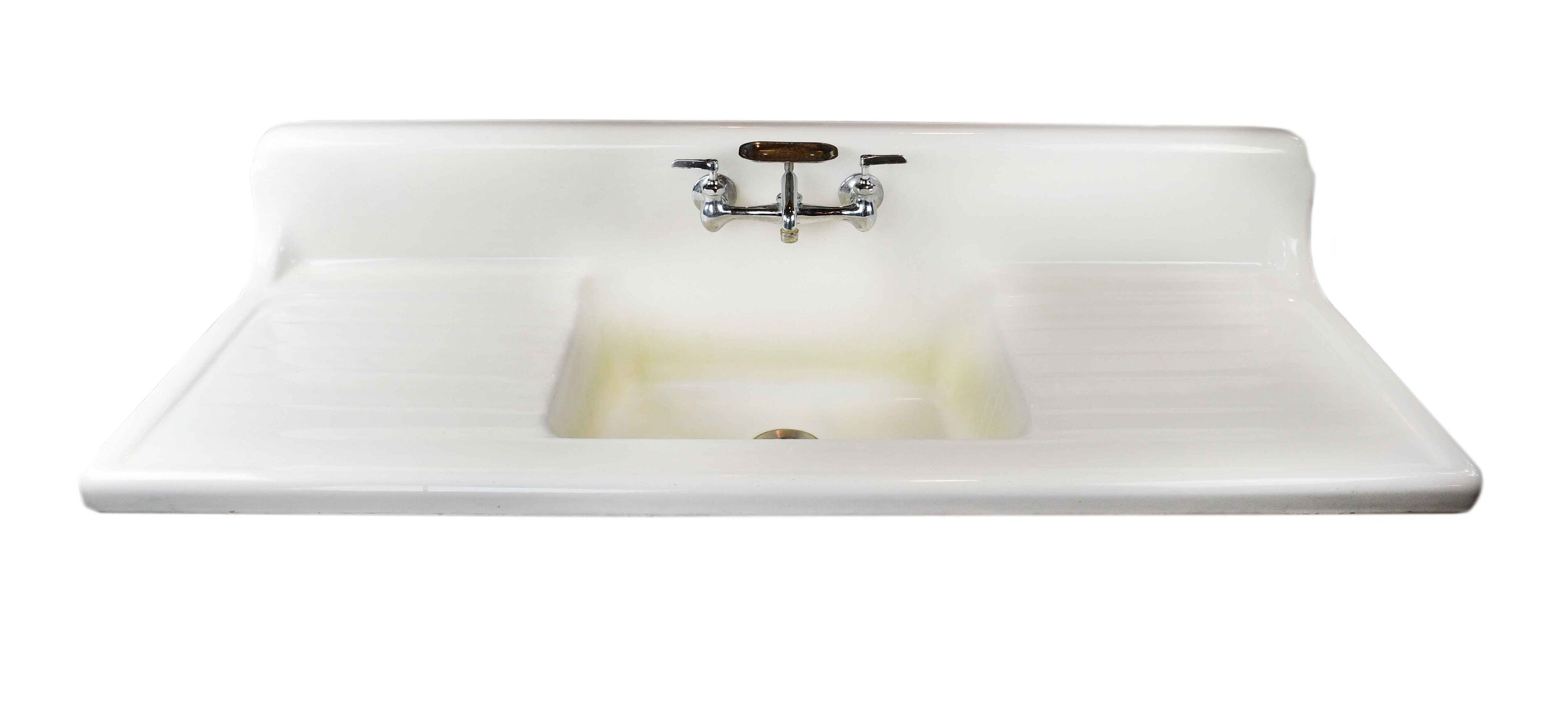 Crane Double Drainboard Kitchen Sink