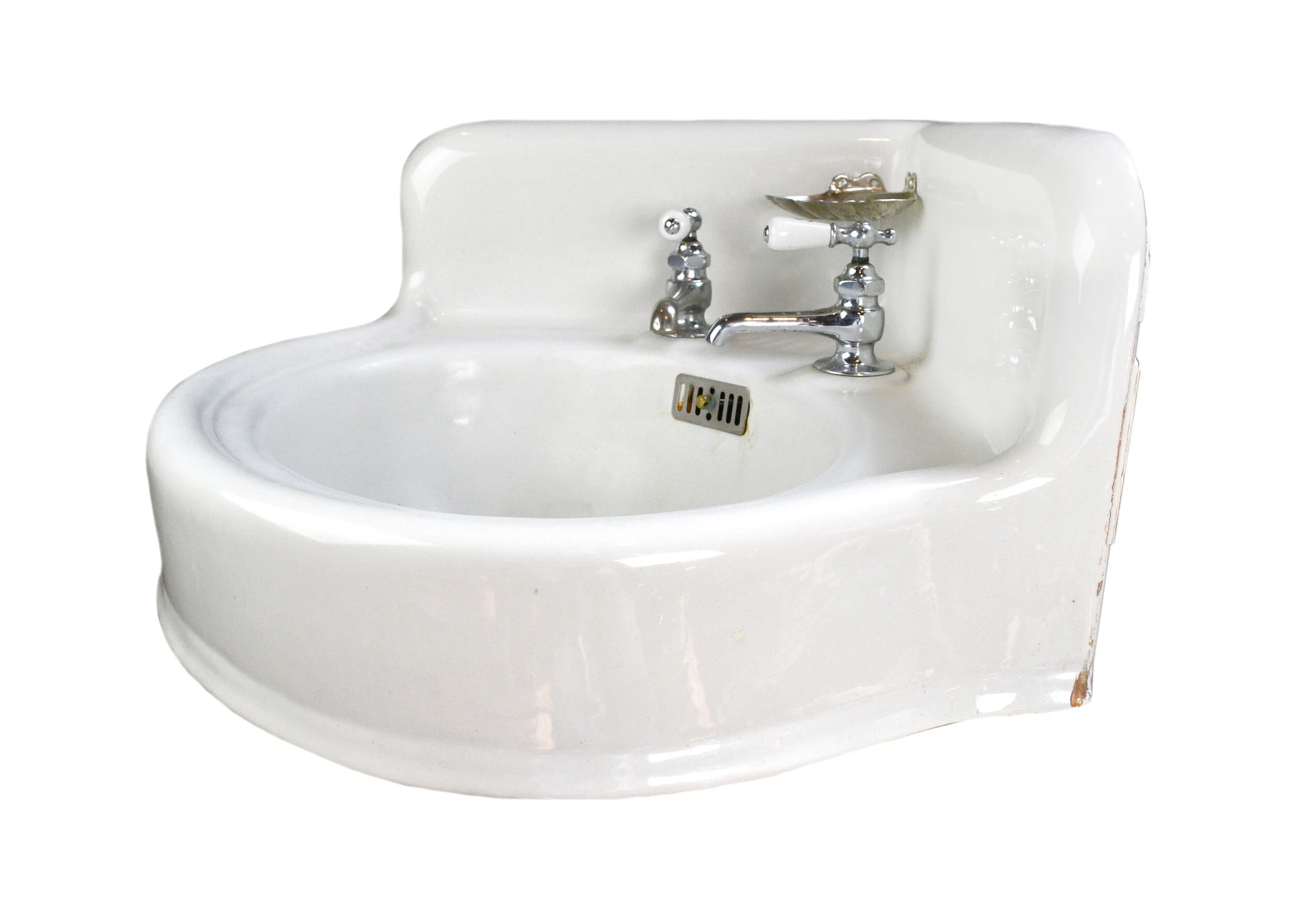 cast iron corner sink — ARCHITECTURAL ANTIQUES
