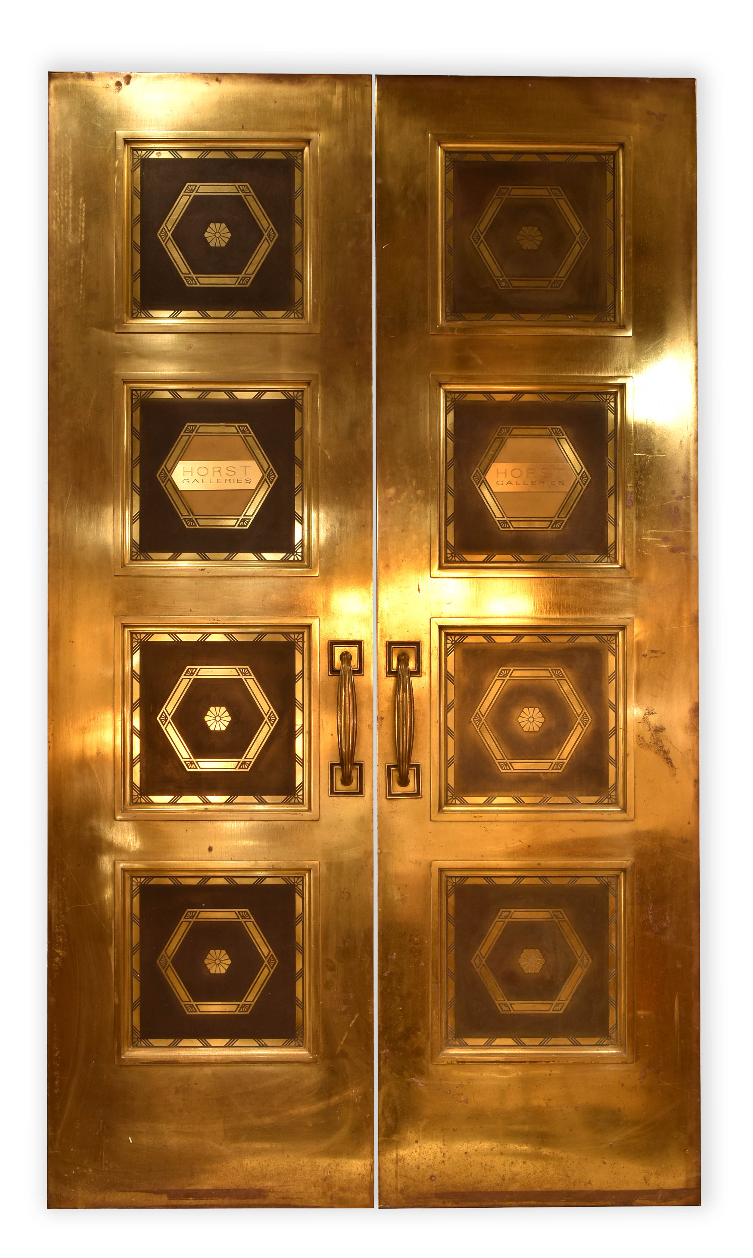 solid brass double doors — ARCHITECTURAL ANTIQUES