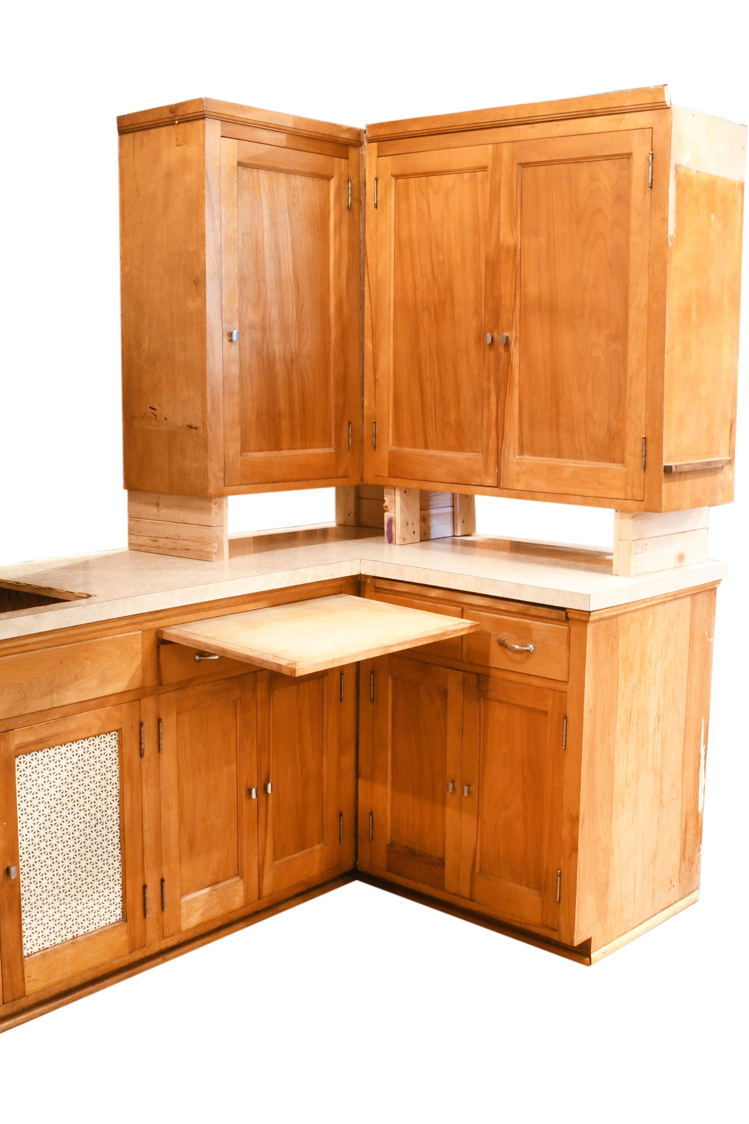 maple kitchen unit with range hood — ARCHITECTURAL ANTIQUES
