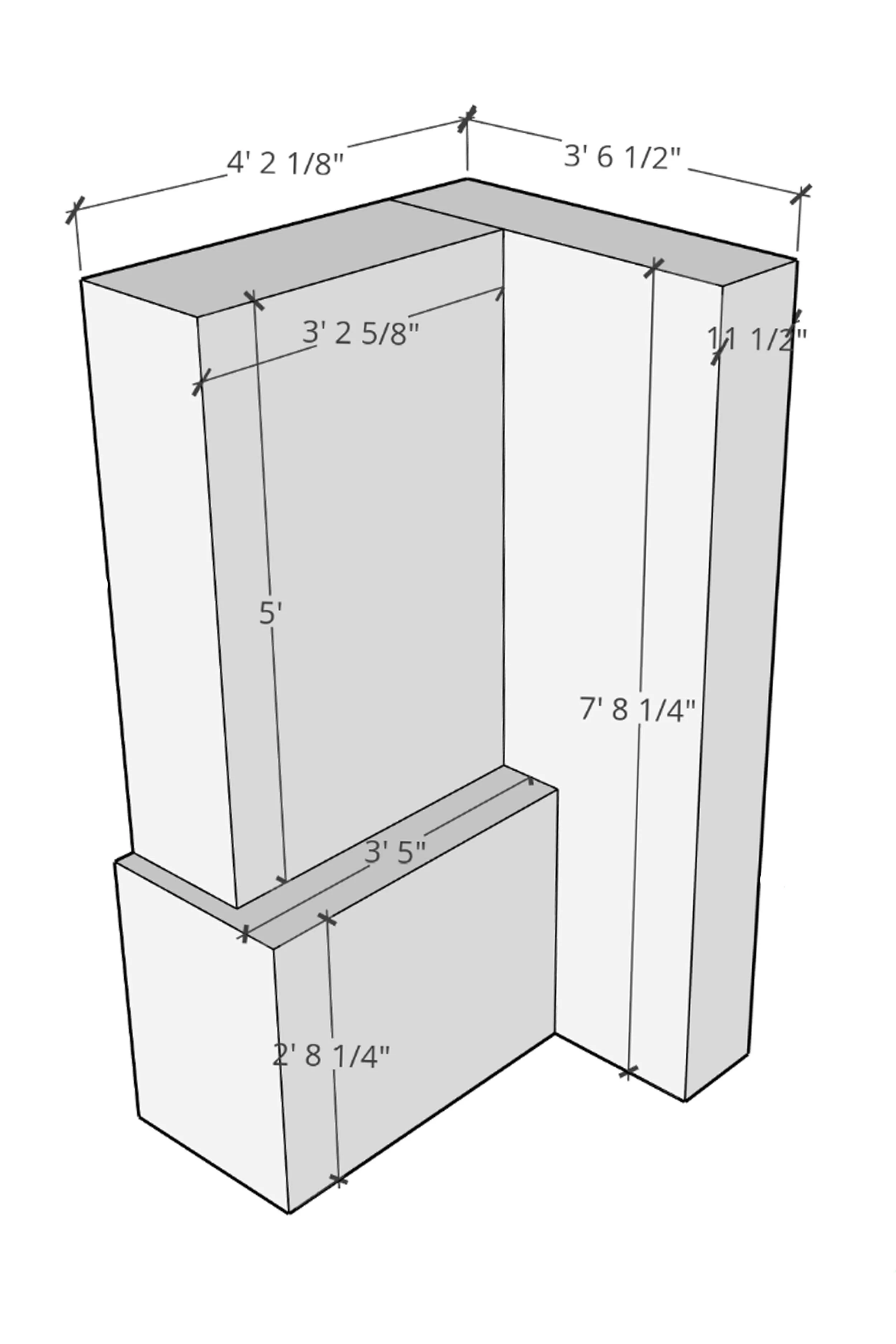 golden oak built in corner pantry unit — ARCHITECTURAL ANTIQUES