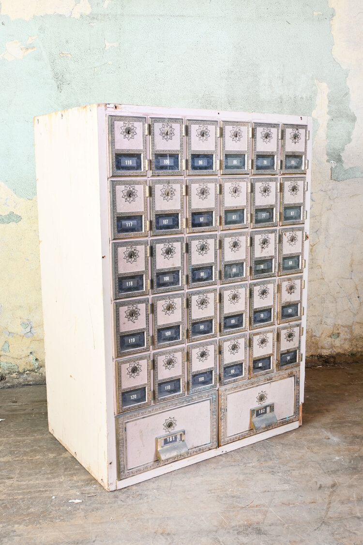 small post office box unit — ARCHITECTURAL ANTIQUES