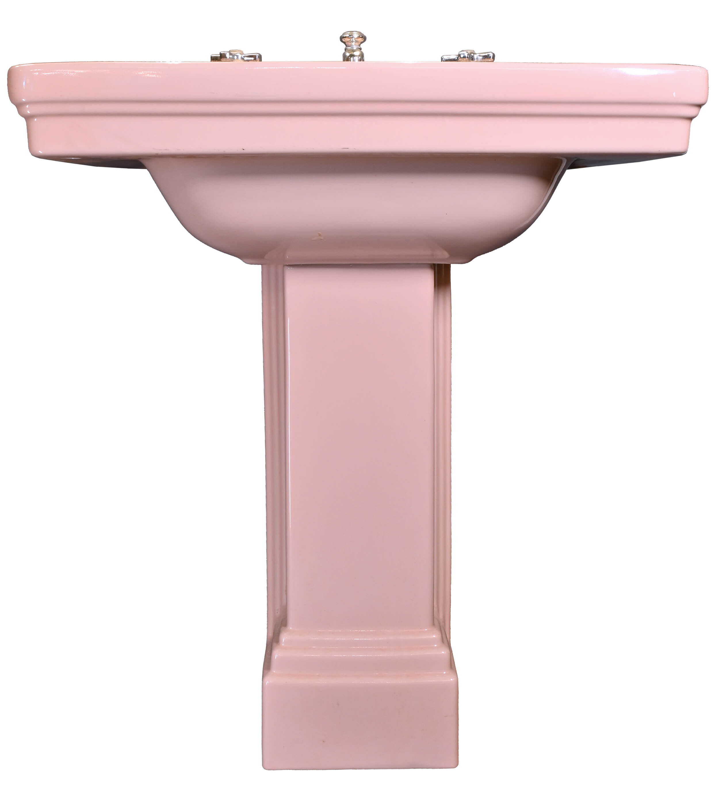 New pink pedestal sink for sale Standard Pink Pedestal Sink Architectural Antiques