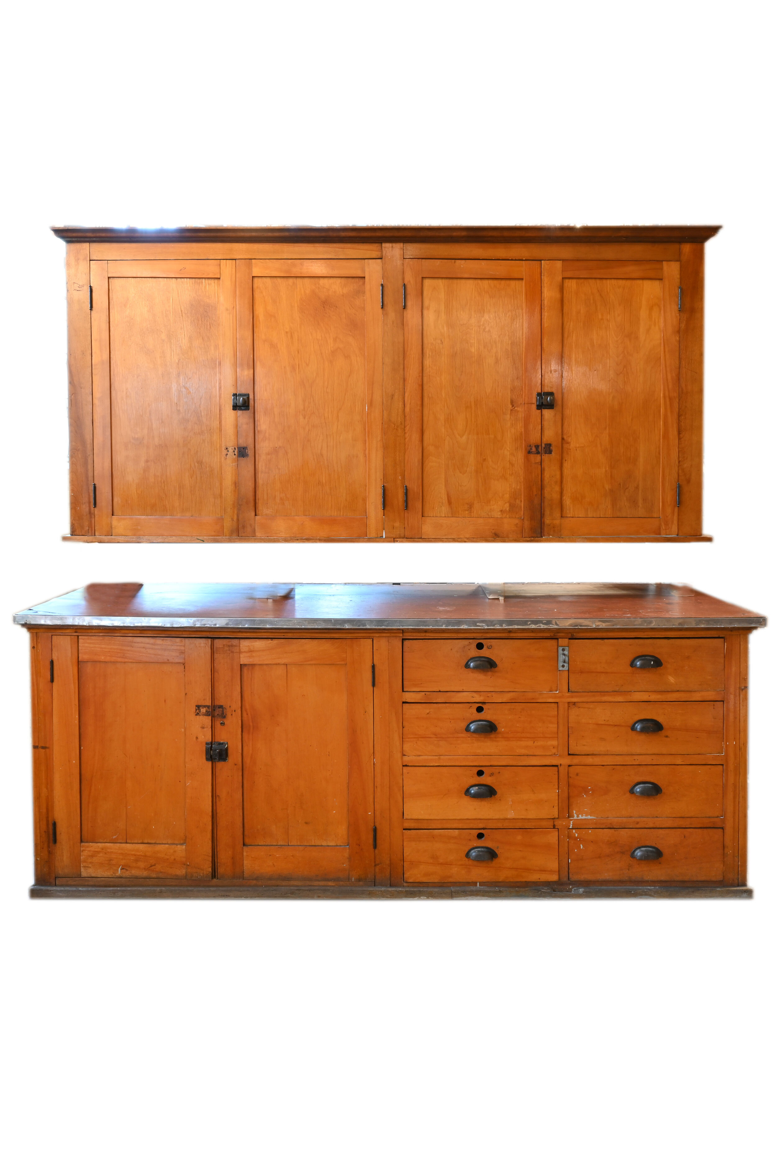 maple-cabinet-unit-with-nickel-hardware-architectural-antiques