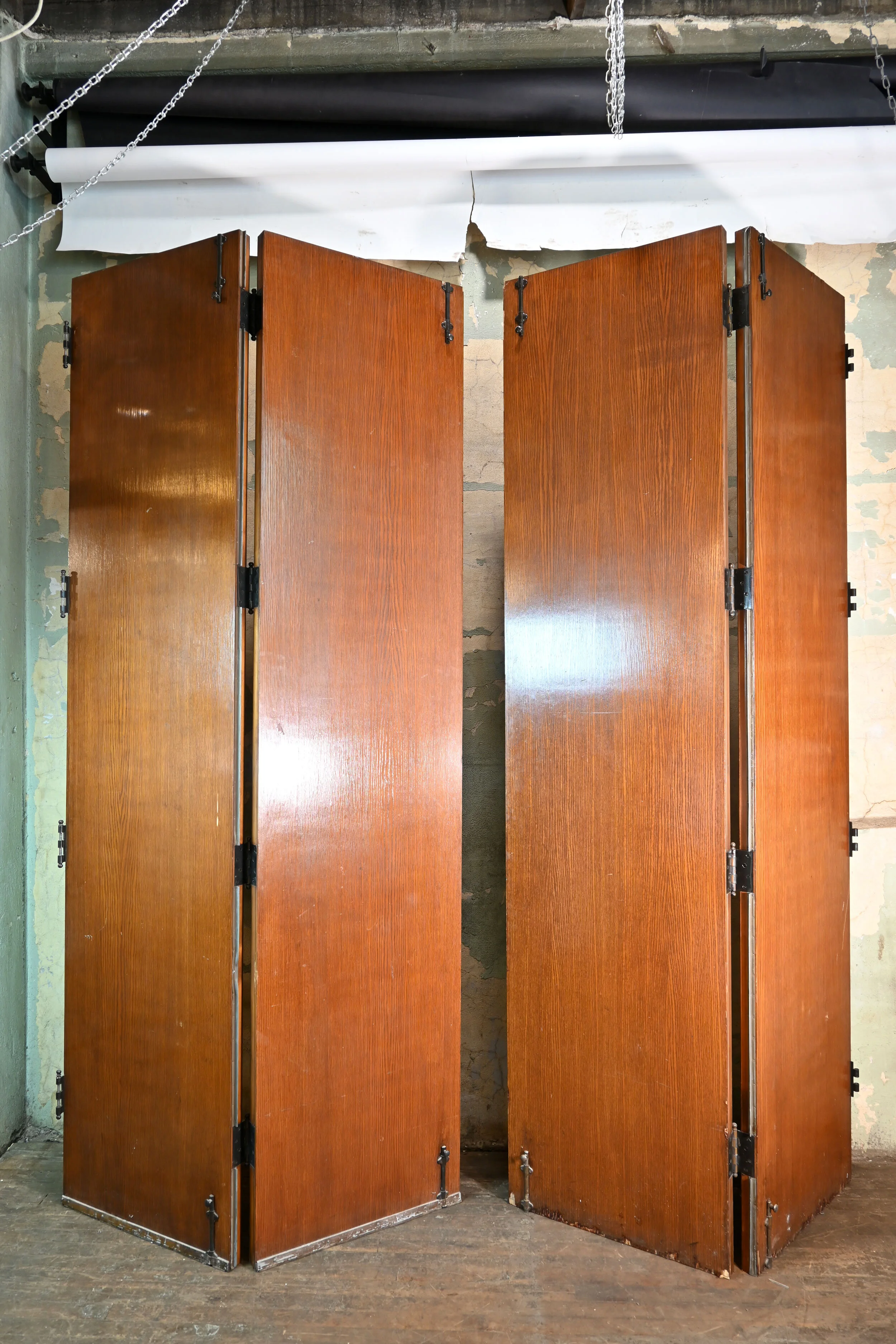 oak room dividing door unit — ARCHITECTURAL ANTIQUES
