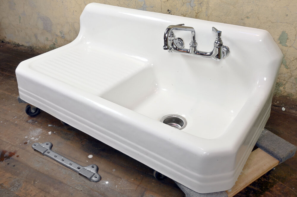 Farmhouse Sink With Left Drainboard Architectural Antiques Farmhouse Sink With Left Drainboard, Farmhouse Sink Drainboard
