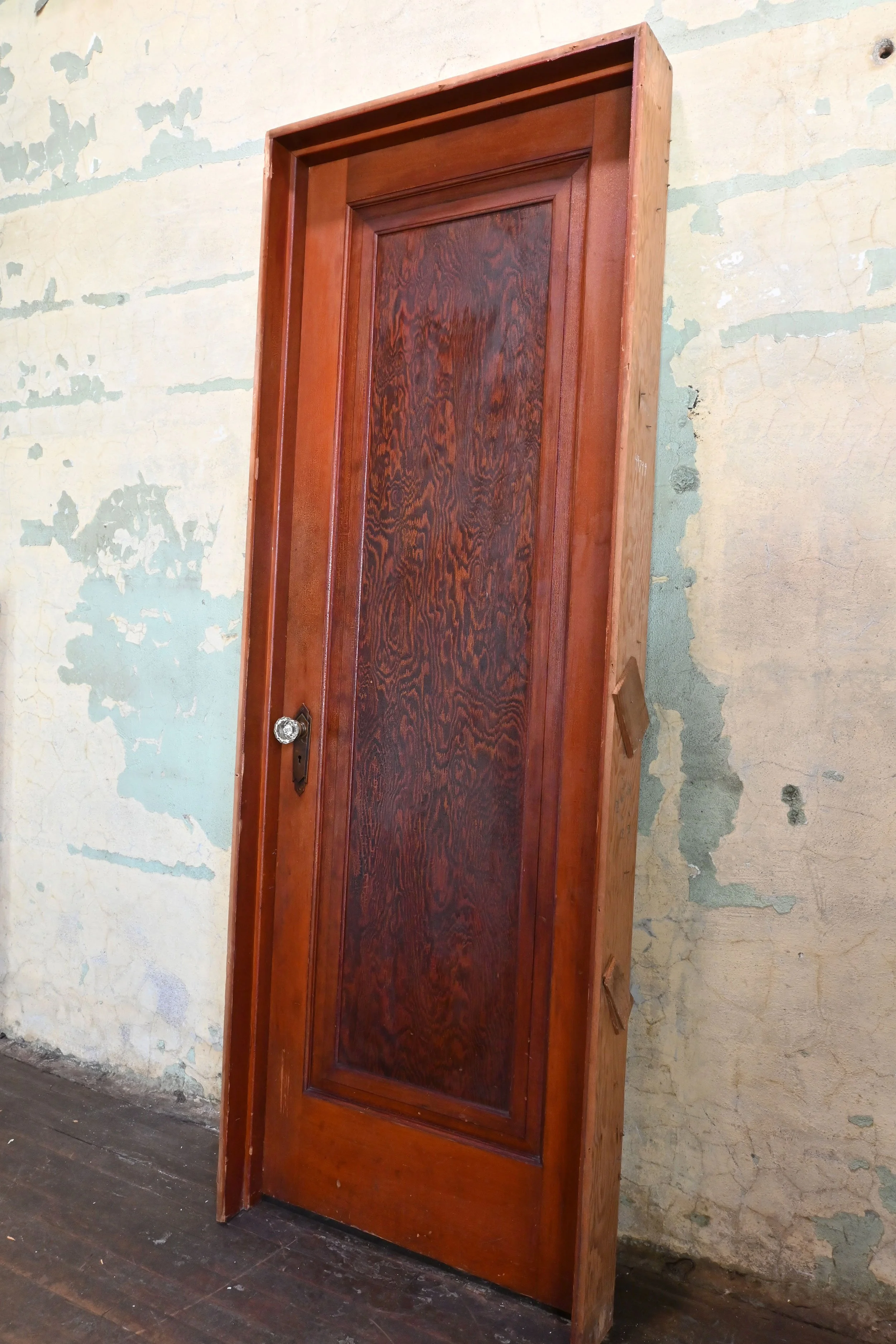 red stained doug fir door — ARCHITECTURAL ANTIQUES