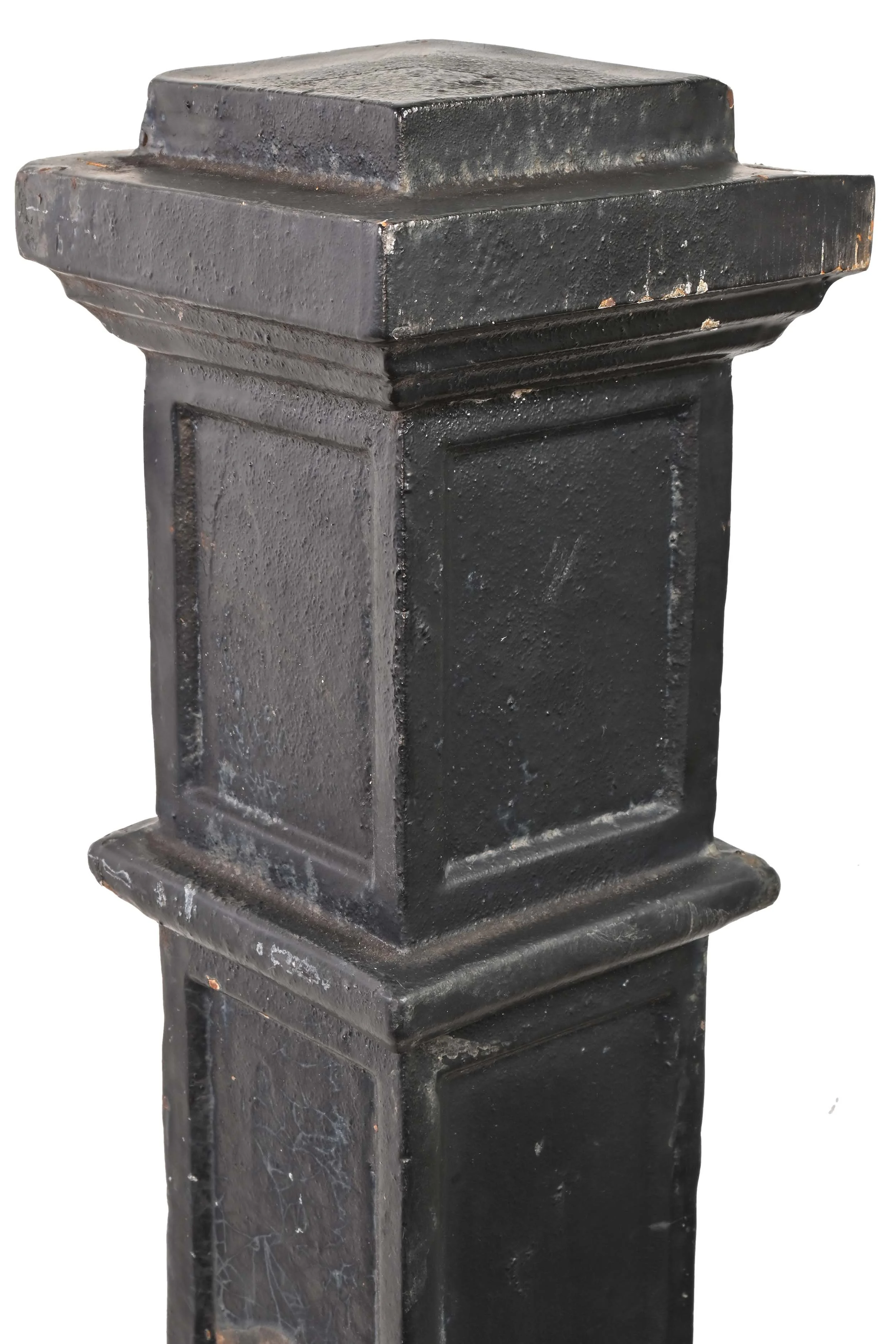 cast iron newel post for balcony rail — ARCHITECTURAL ANTIQUES