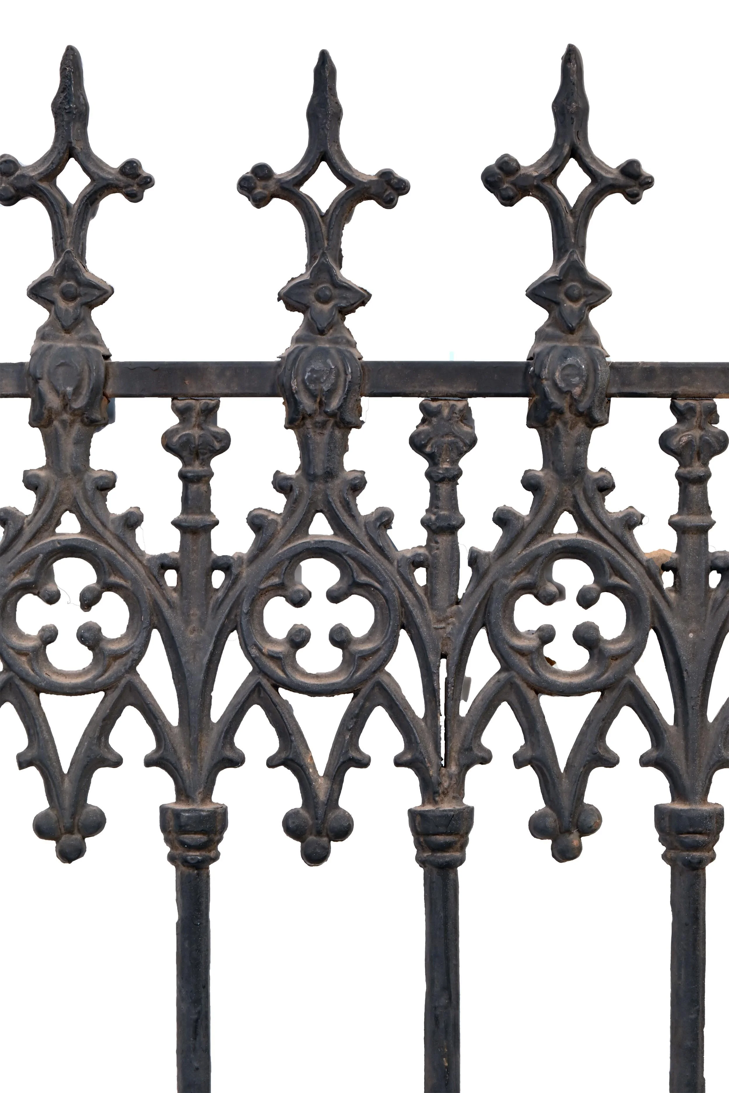 victorian decorative cast iron fencing sections — ARCHITECTURAL ANTIQUES