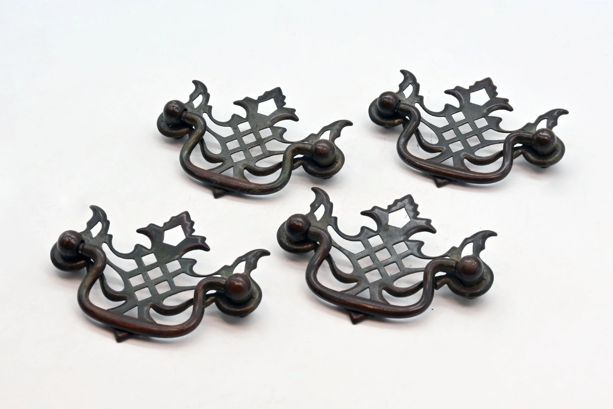 extra fine brass style drawer pulls — ARCHITECTURAL ANTIQUES