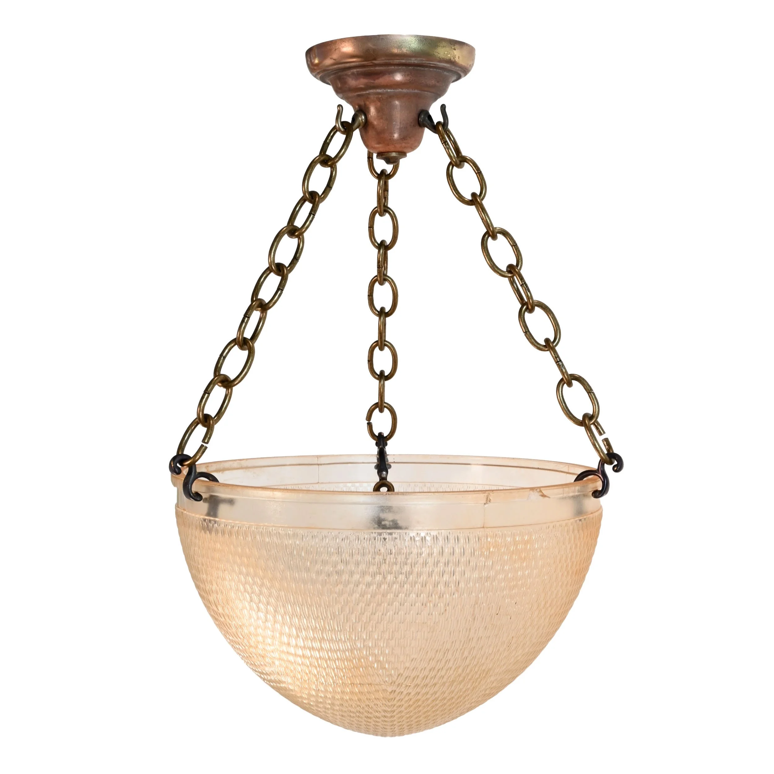 62437 brass three chain fixture with street light bowl shade 1.jpg