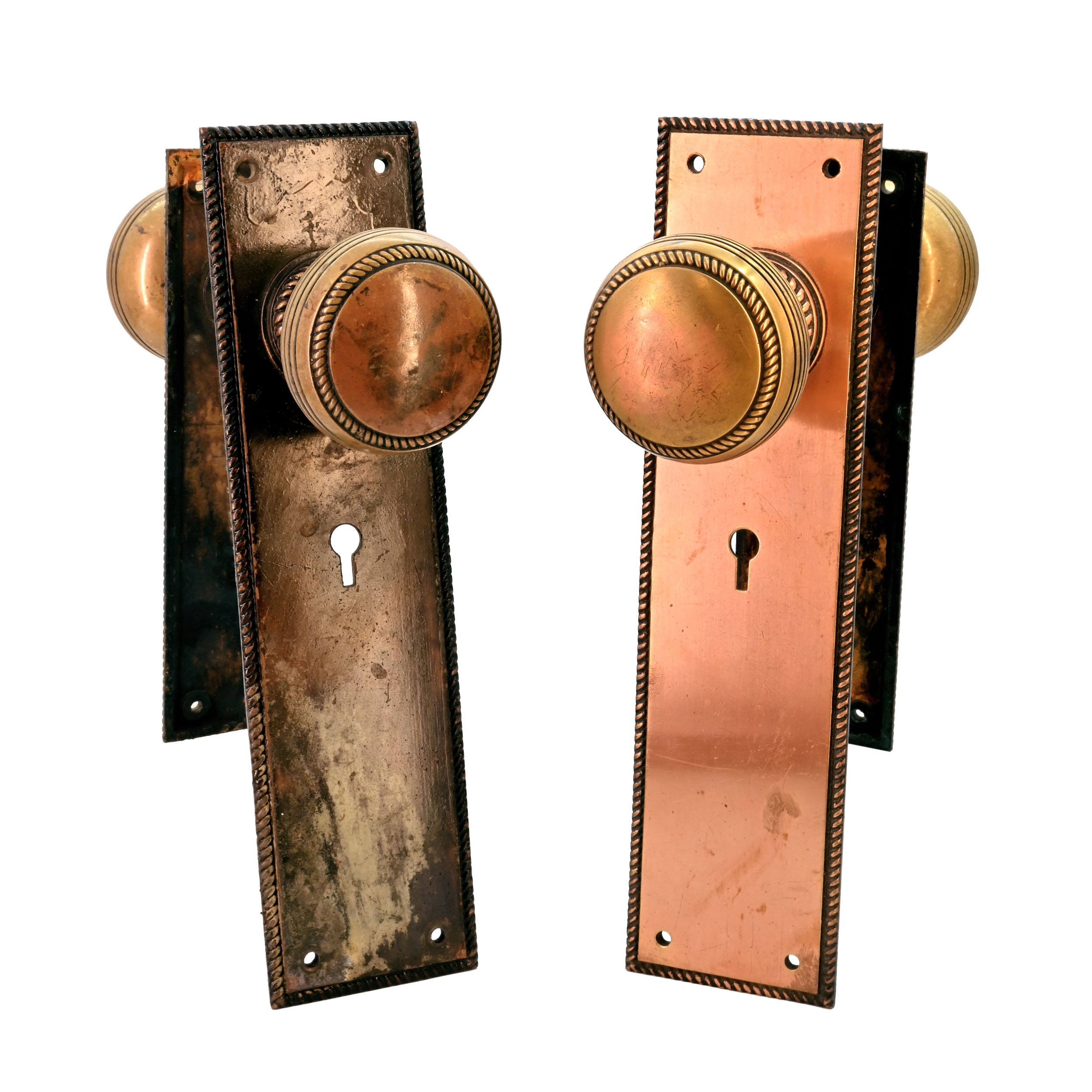corbin "rope" entry knob &amp; plate sets