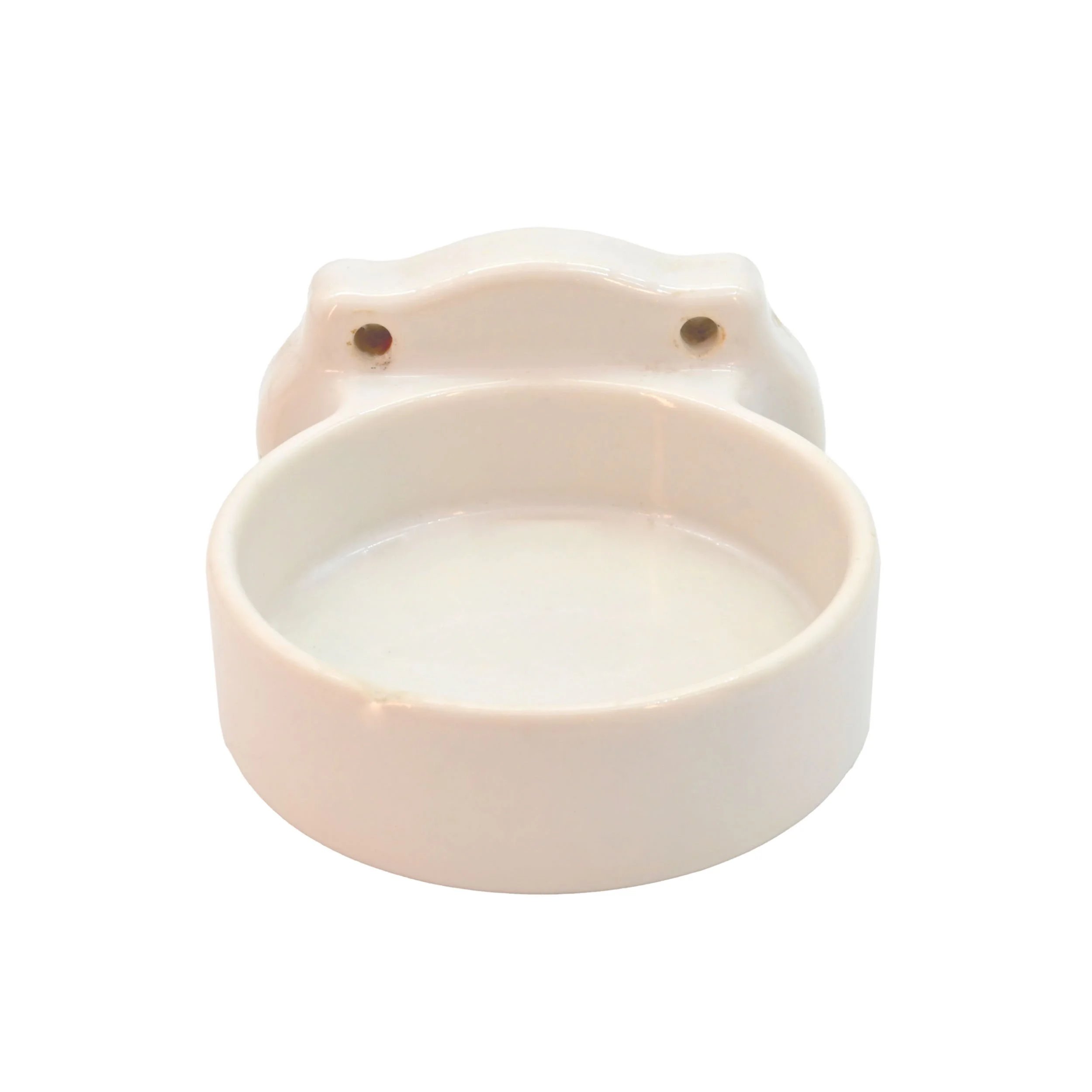 porcelain cup & toothbrush holder pair — ARCHITECTURAL ANTIQUES