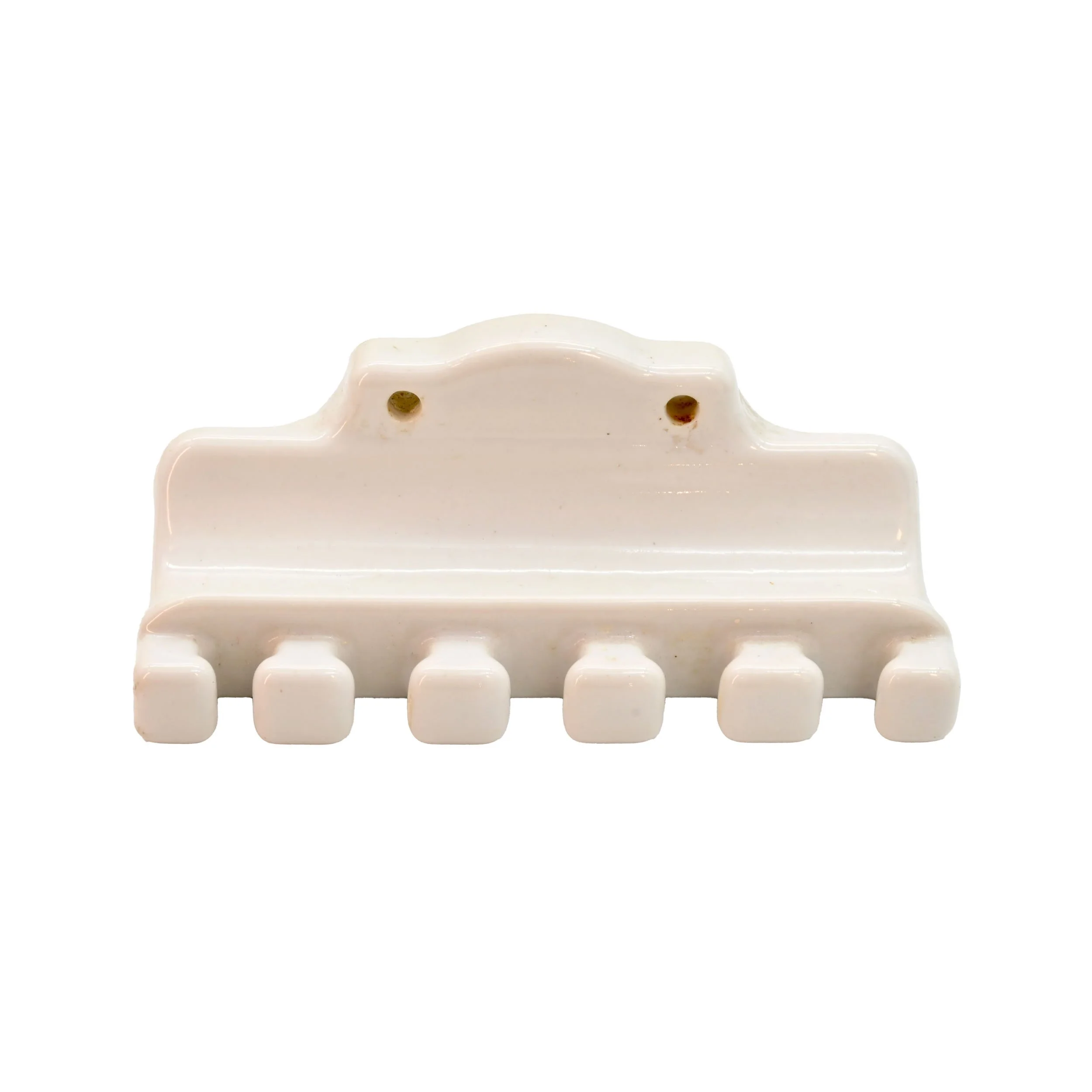 porcelain cup & toothbrush holder pair — ARCHITECTURAL ANTIQUES