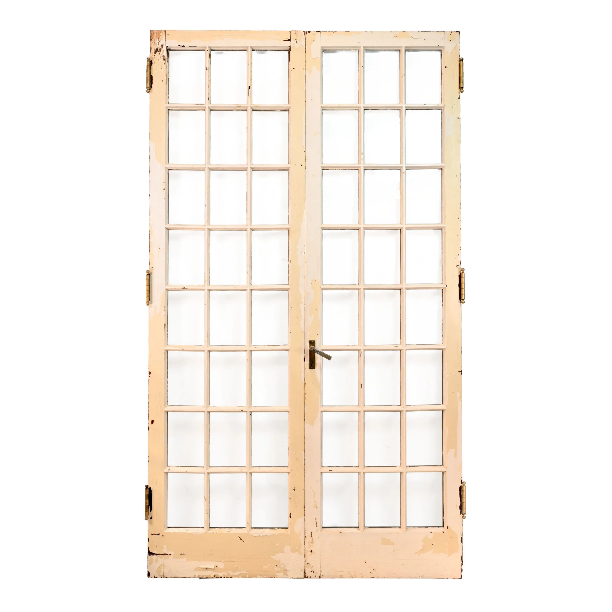 24 pane fullview skinny french door pair painted 1 side — ARCHITECTURAL