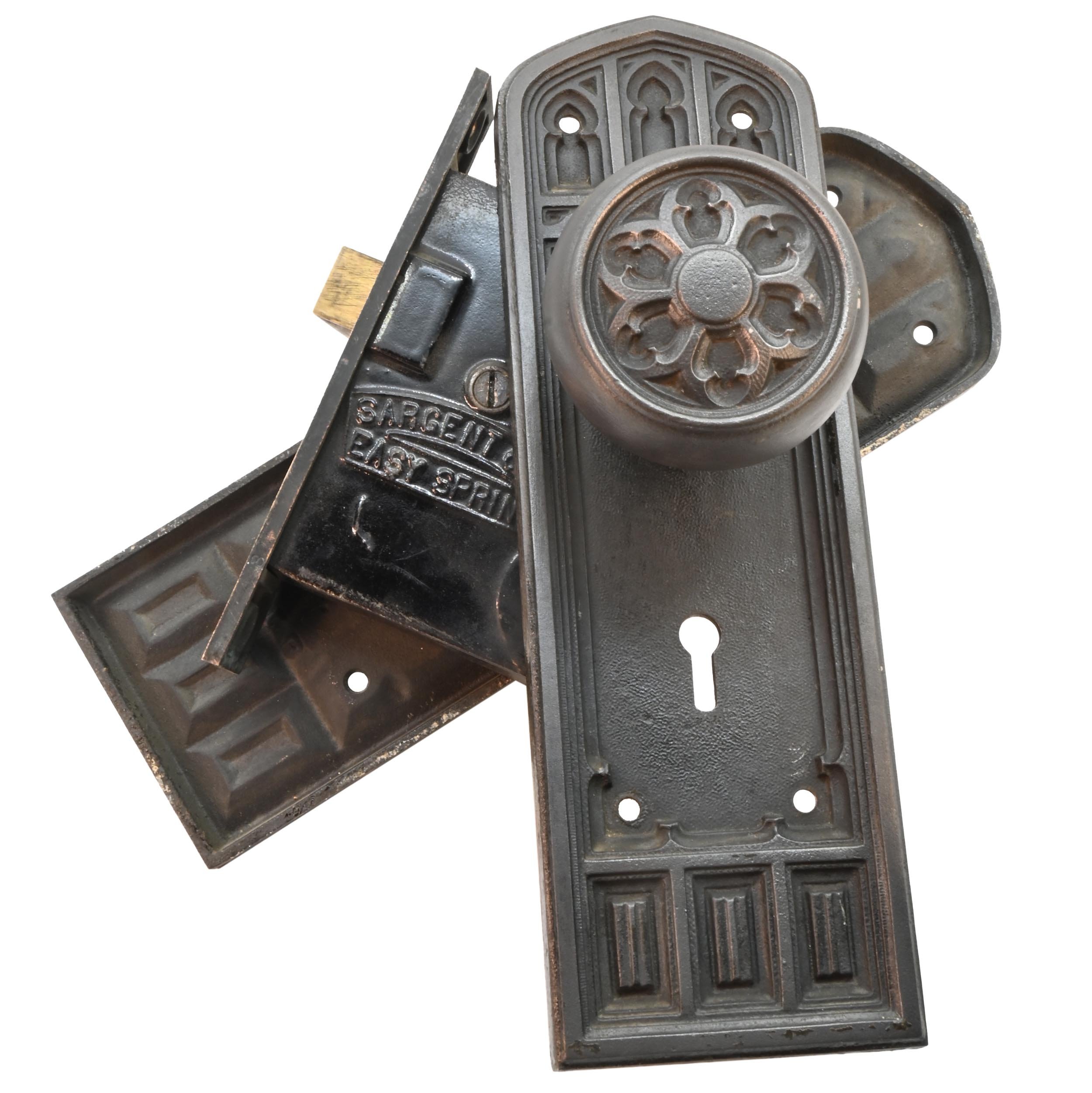 sargent gothic passage locksets cast iron