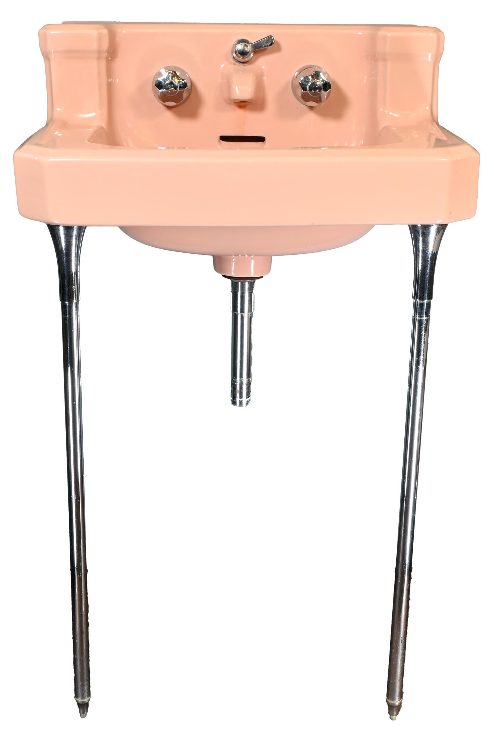 standard "companion" pink china console sink