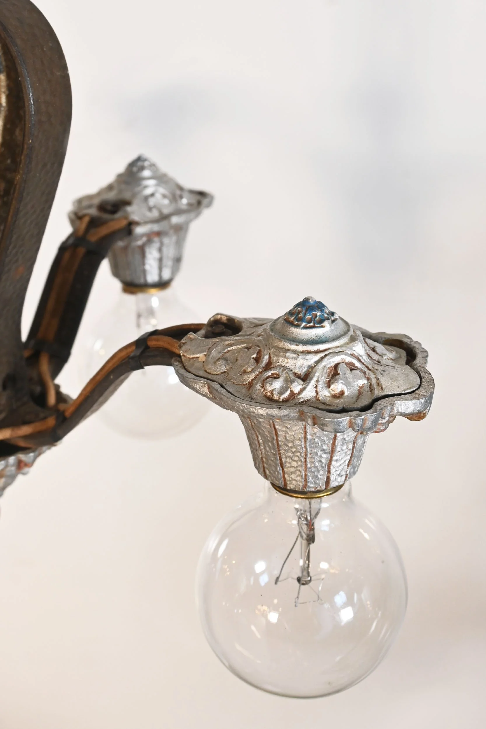 24250 silver and polychrome four bulb riddle chandelier 3.jpg