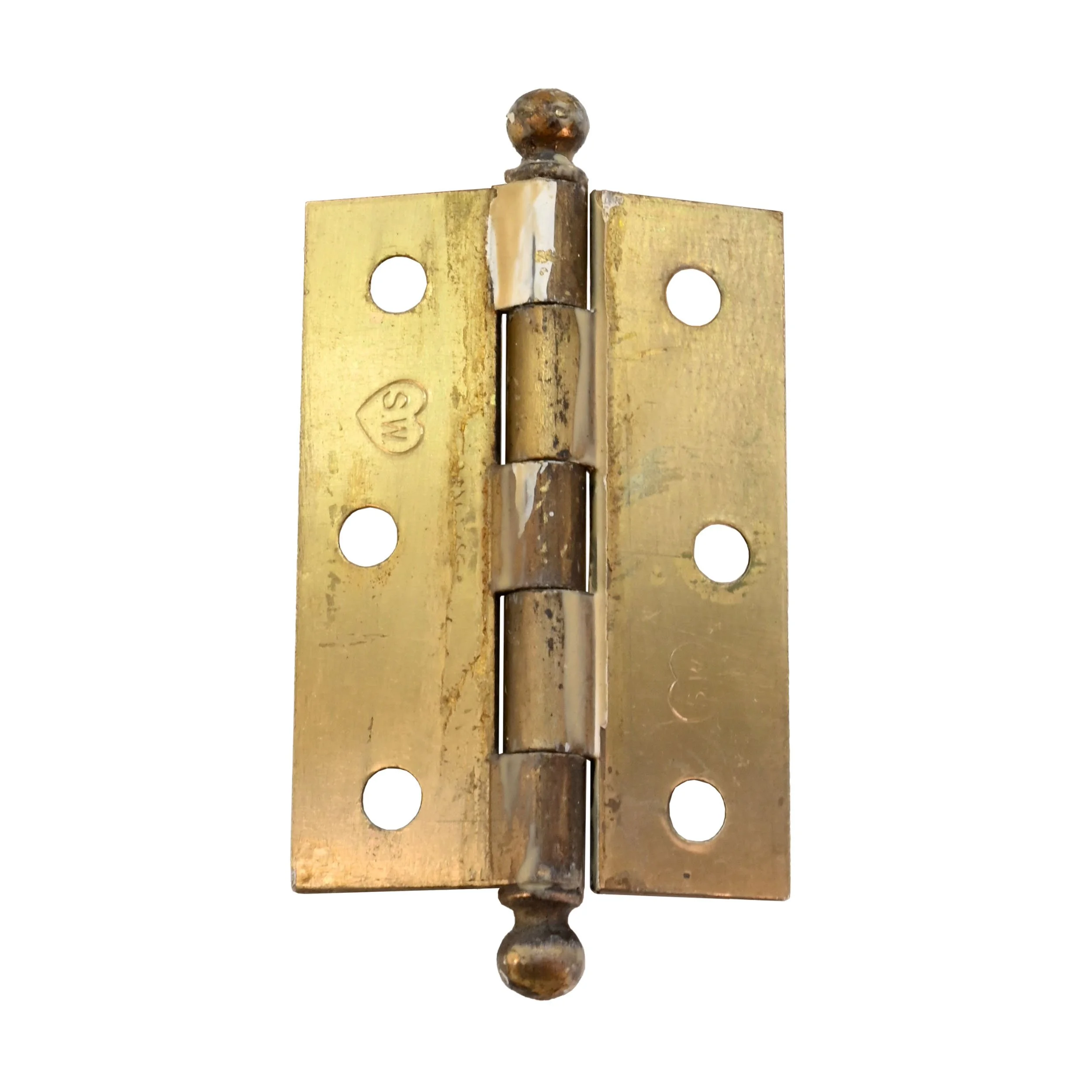 brass plated ball tip hinges — ARCHITECTURAL ANTIQUES