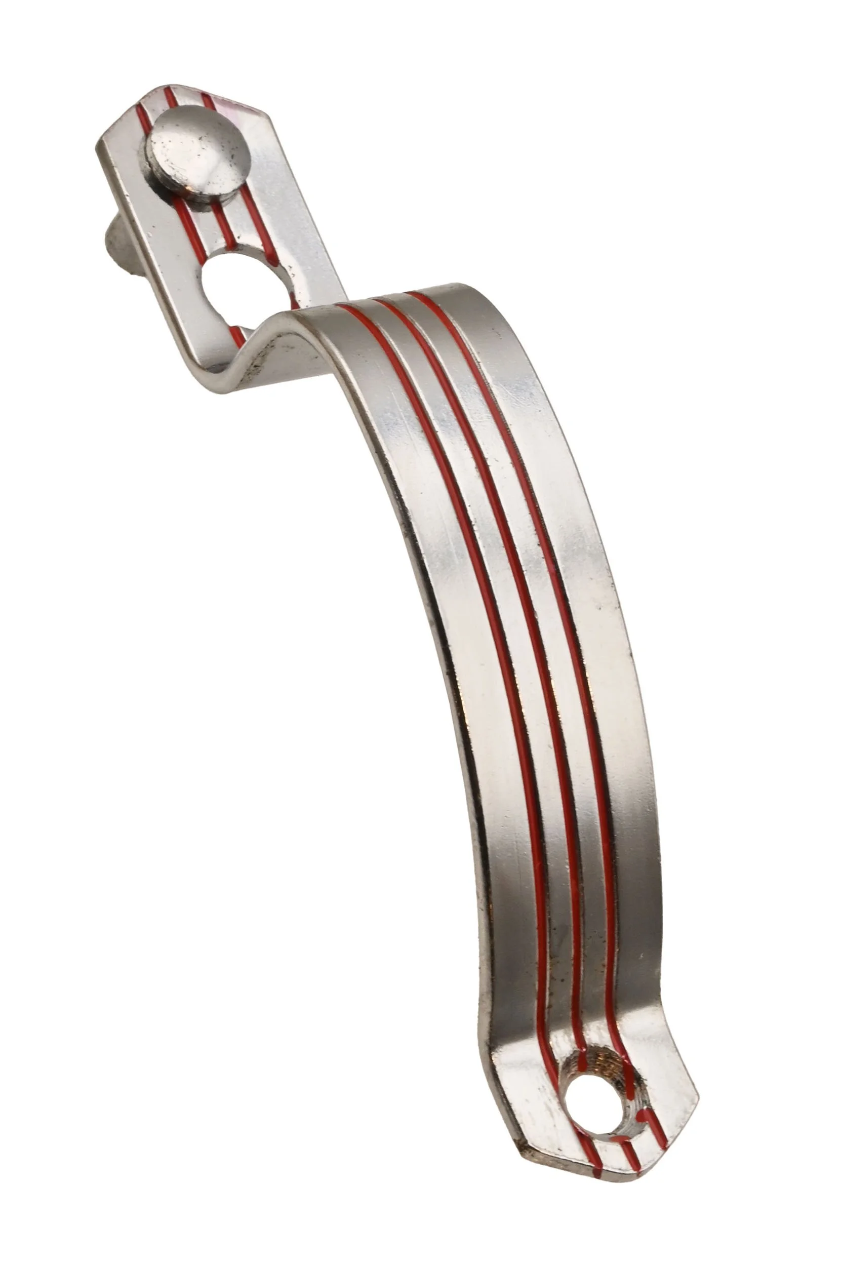 H63182 chromium new old stock cabinet latch with red pinstripes 1.jpg