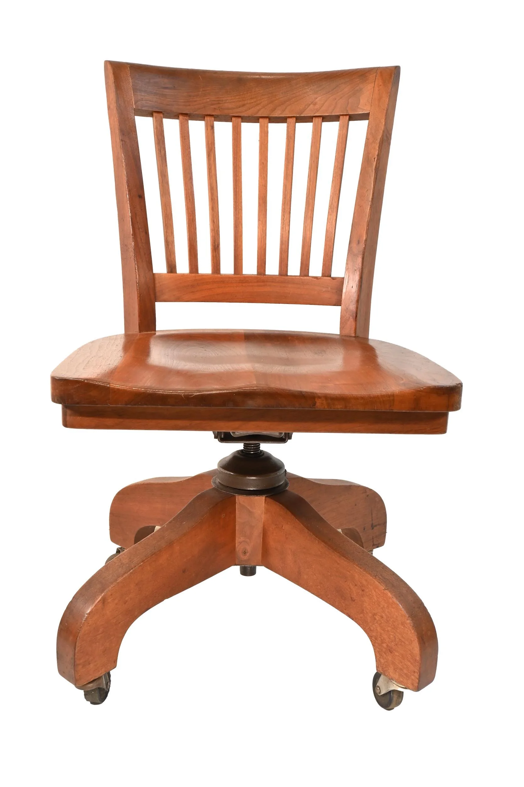 25763 walnut rolling slat back desk chair 4.jpg