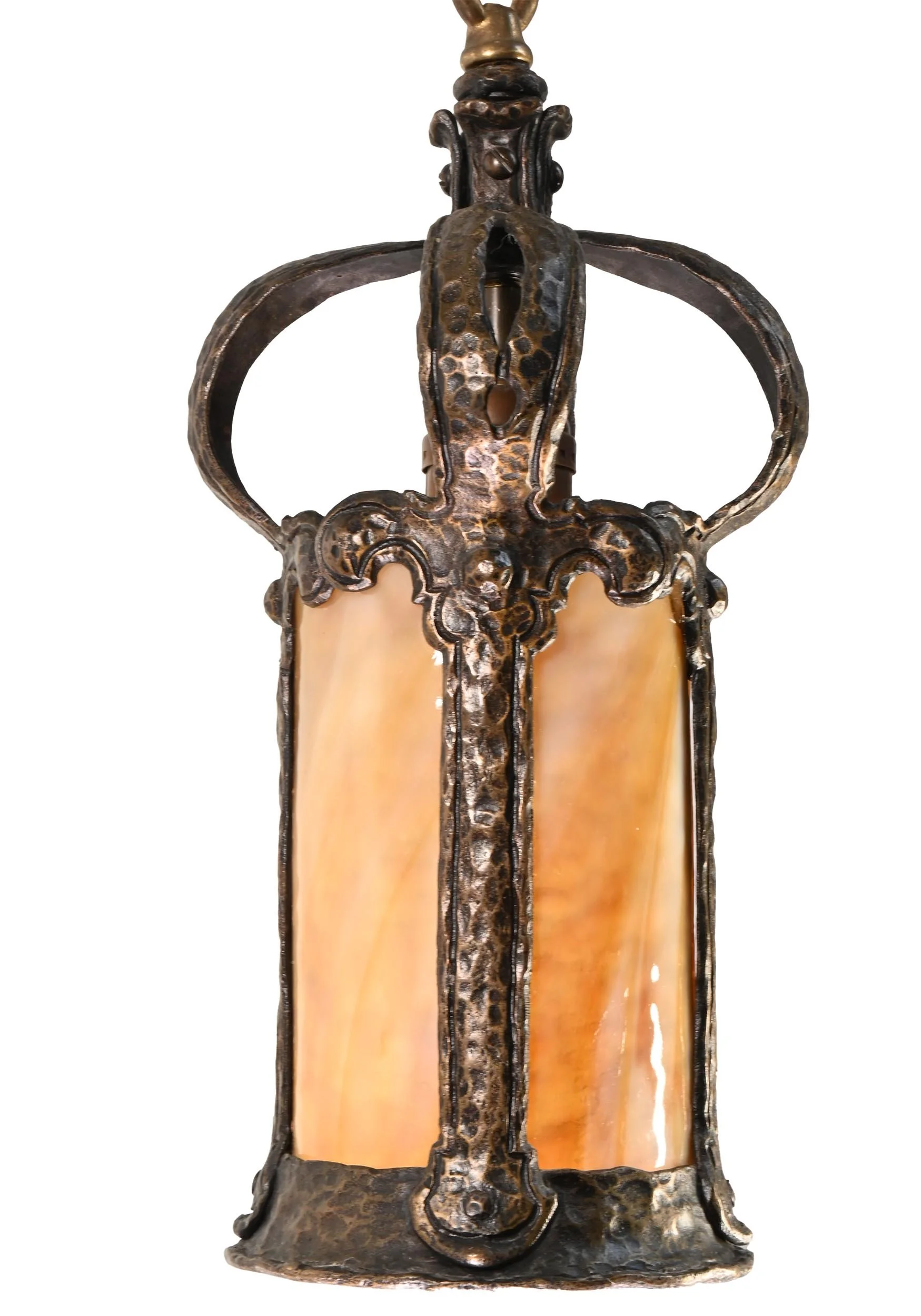 25635 hammered tudor caramel slg glass pendant 3.jpg