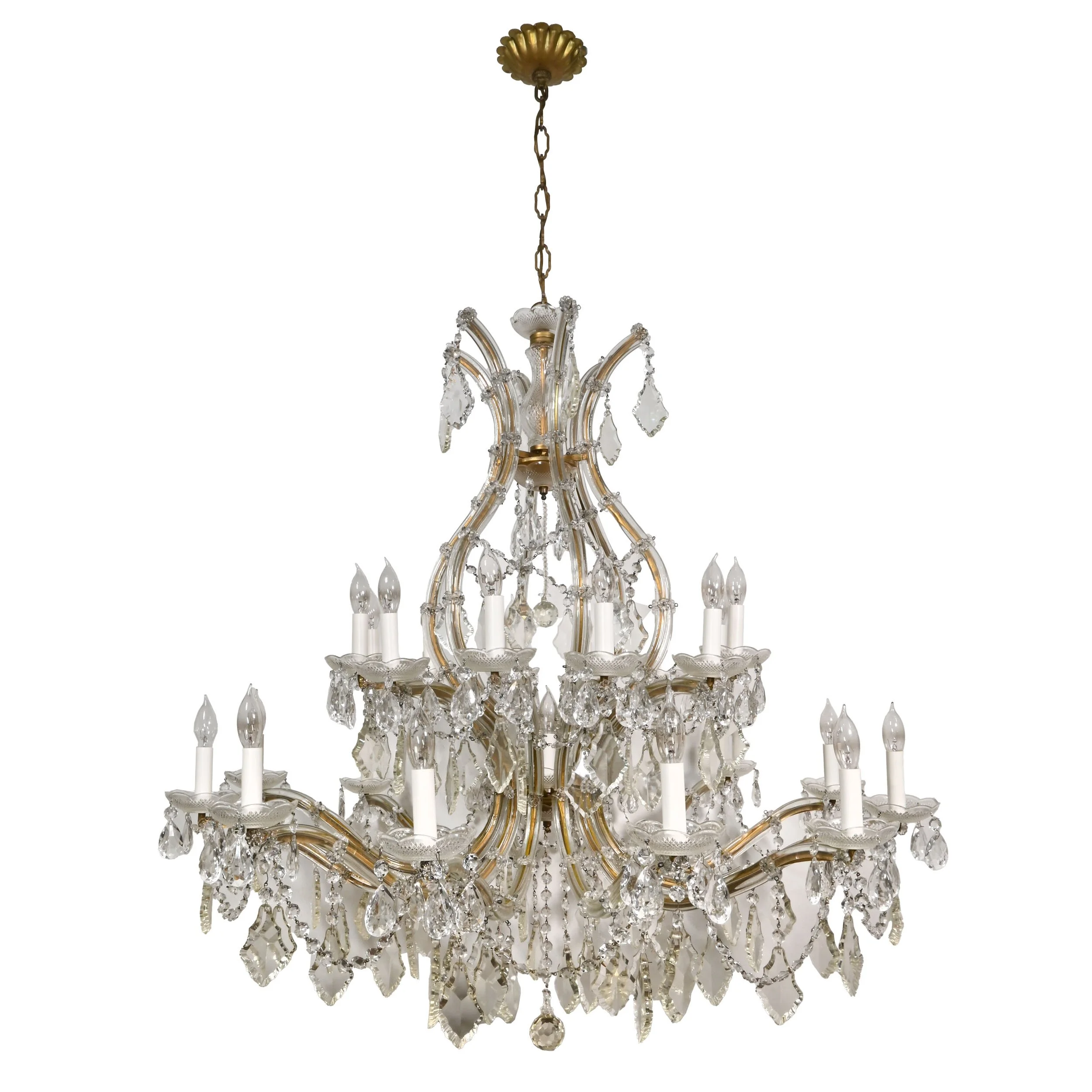 25691 25 candle glass and crystal maria theresa chandelier 1.jpg
