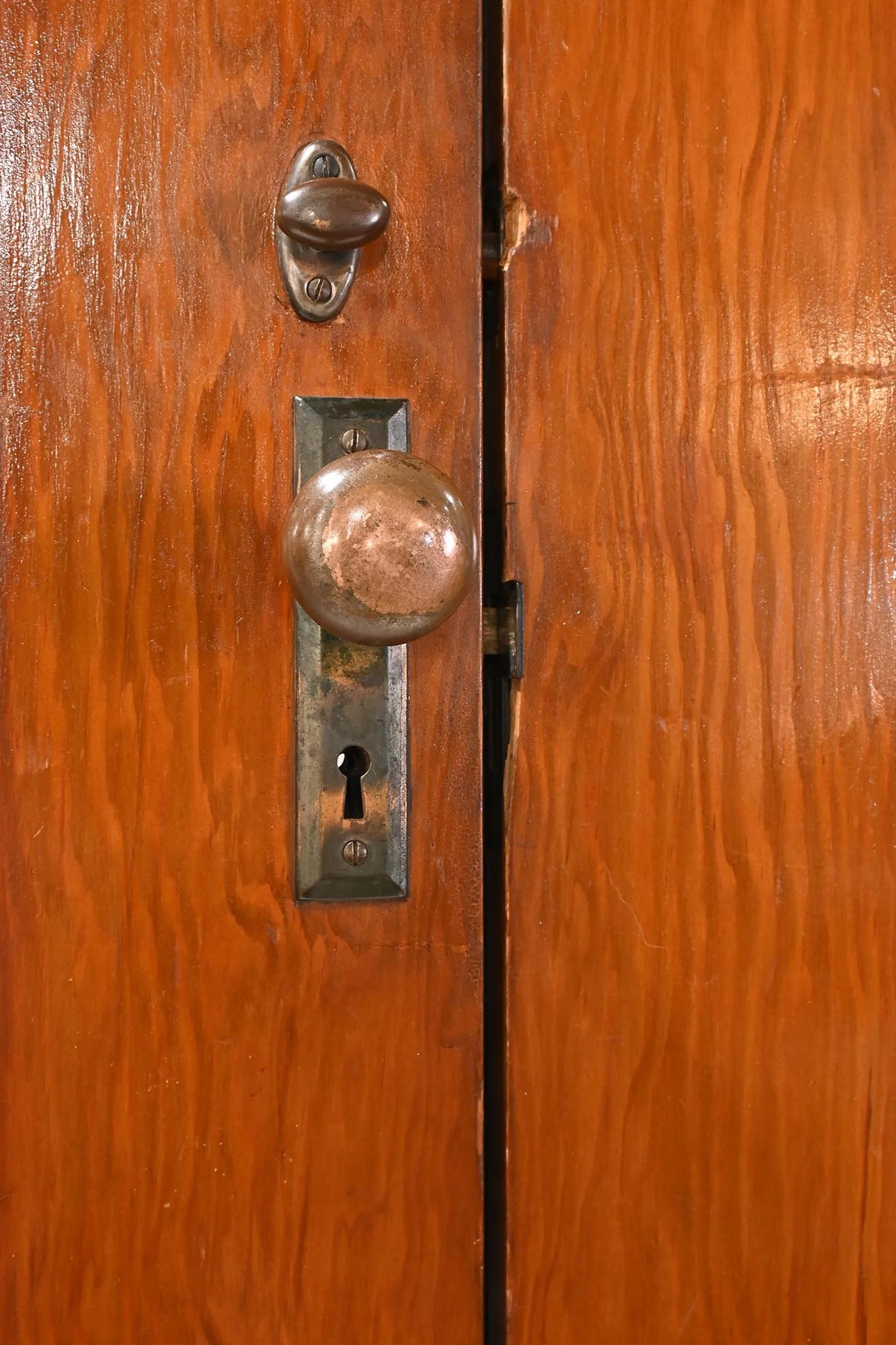 doug fir double door unit in frame with full view windows