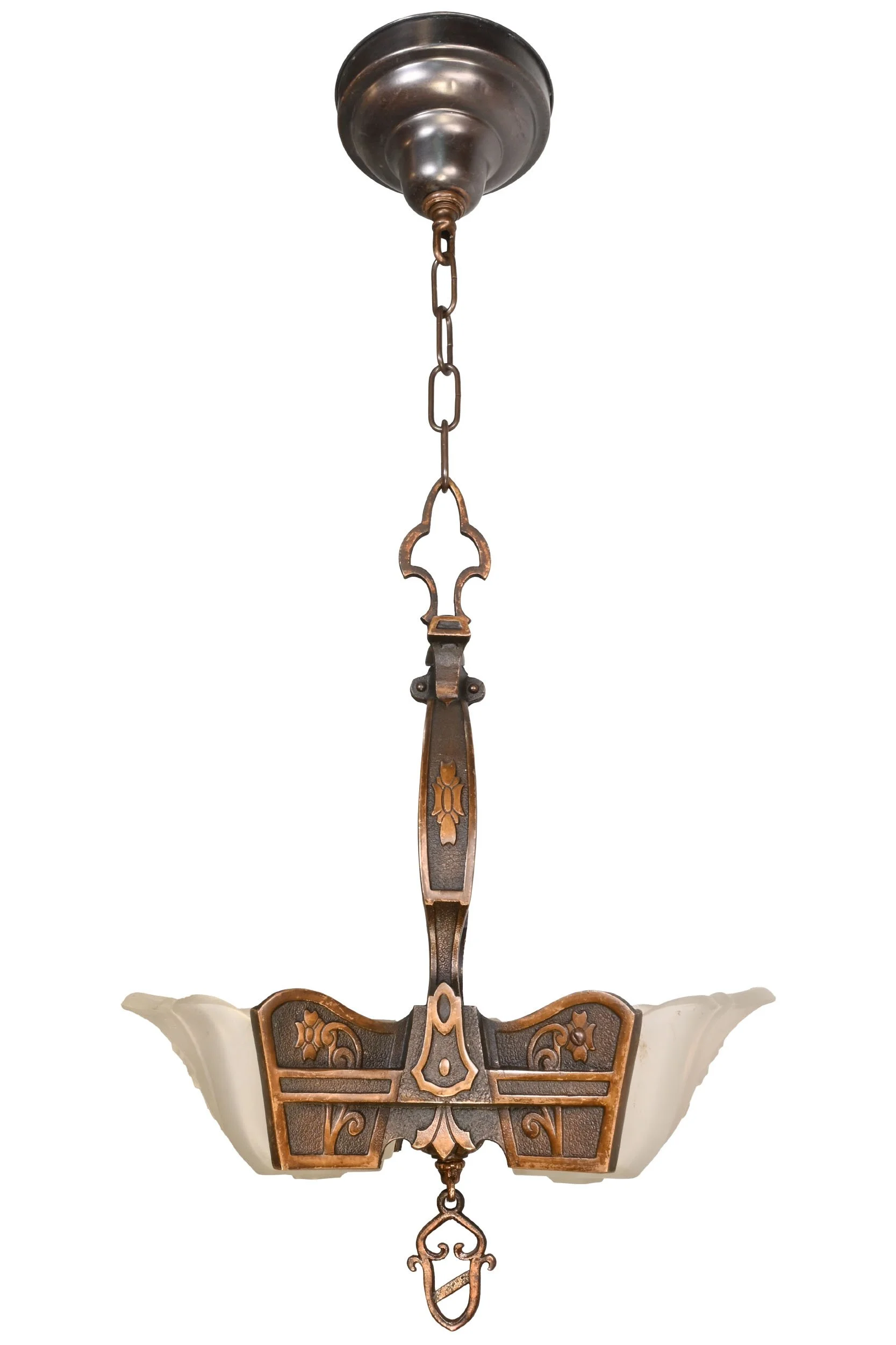 26180 brass and bronze two slip shade pendant 2.jpg