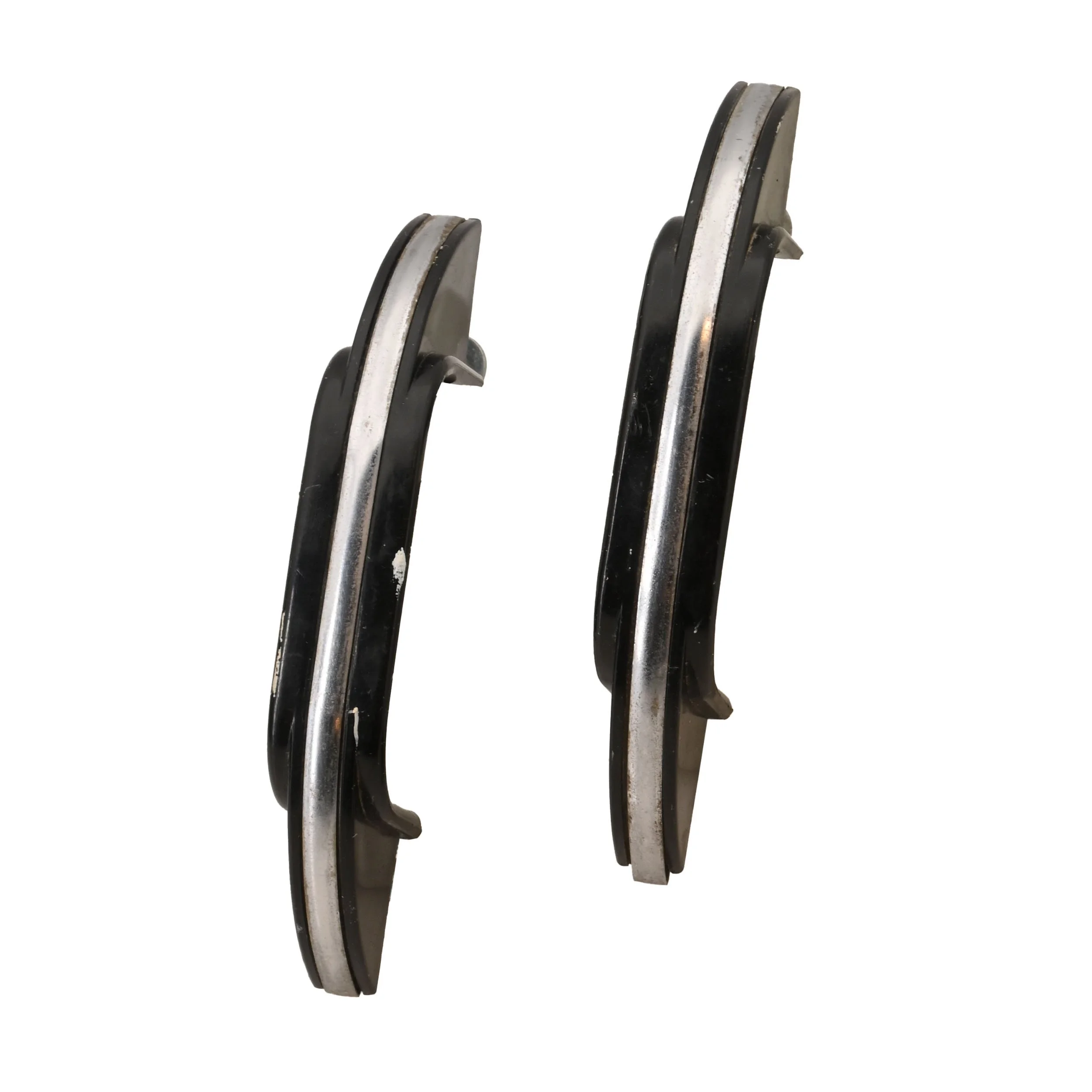 25564 pair of black bakelite cabinet pulls with aluminum stripe 1.jpg