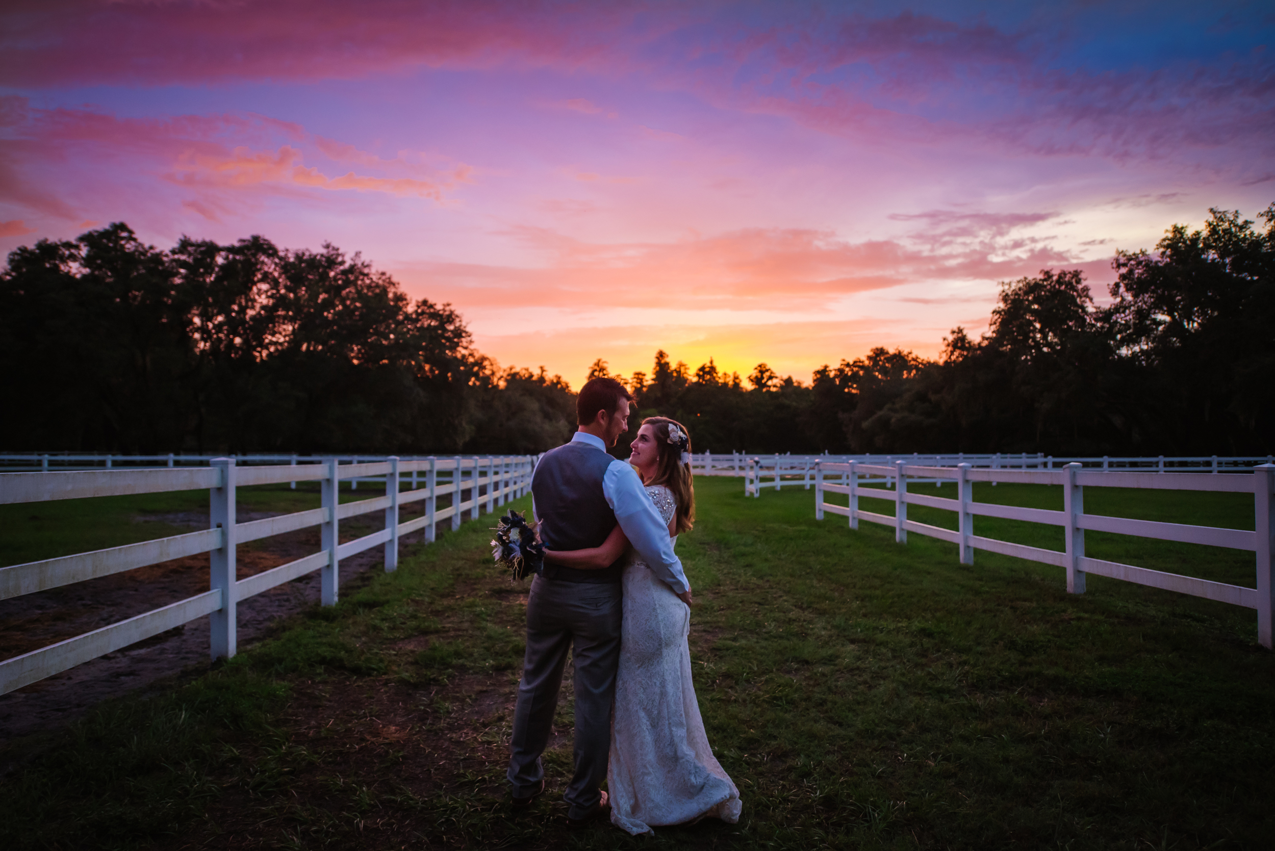Scottie &amp; Tyler had a lovely wedding at the Lange farm. Even though we had to go to plan B for the ceremony due to rain they stayed smiling and were rewarded with an incredible sunset!