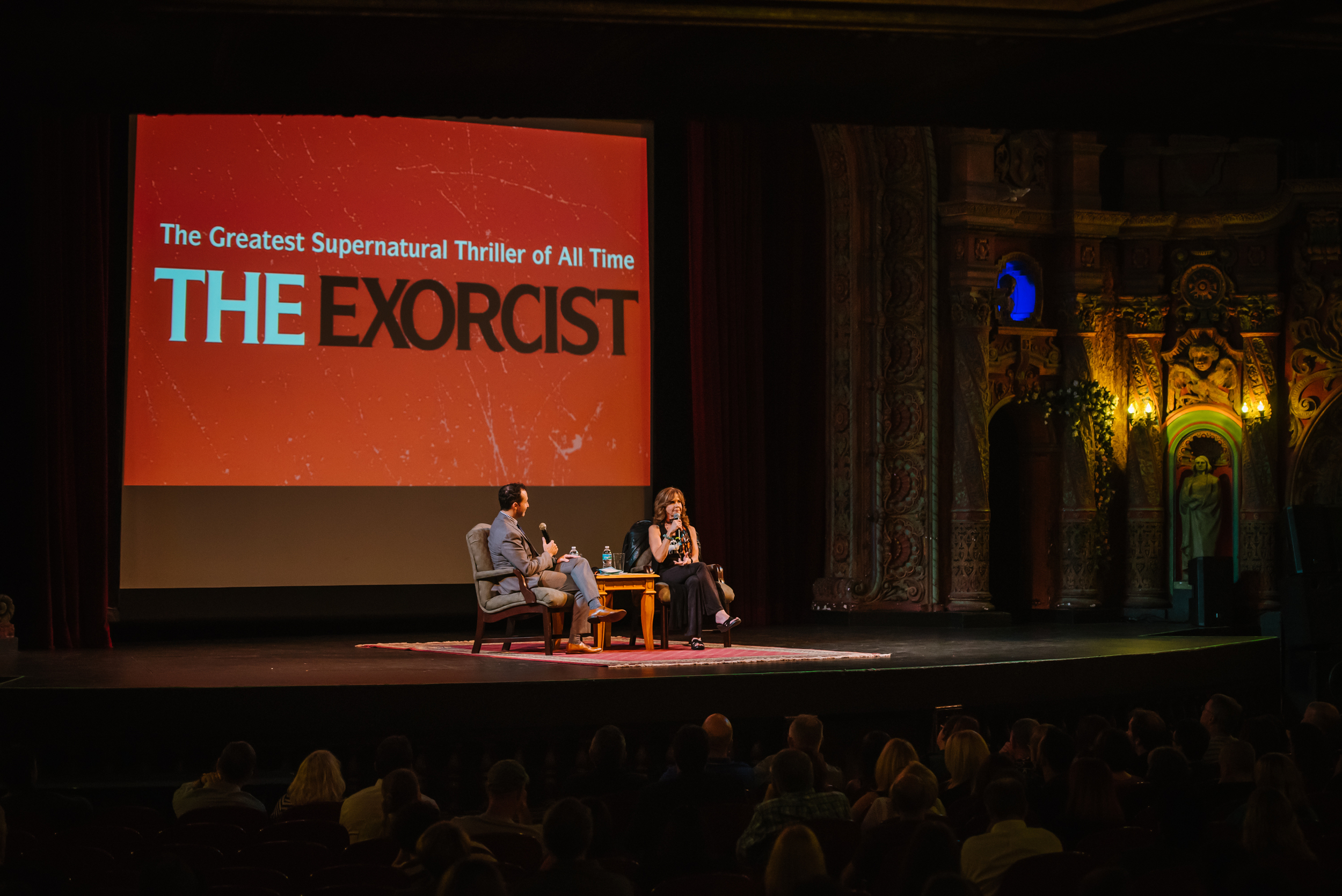 Then for Halloweeen I covered a meet and greet with Linda Blair of the Exorcist at the Tampa Theater....eeeee