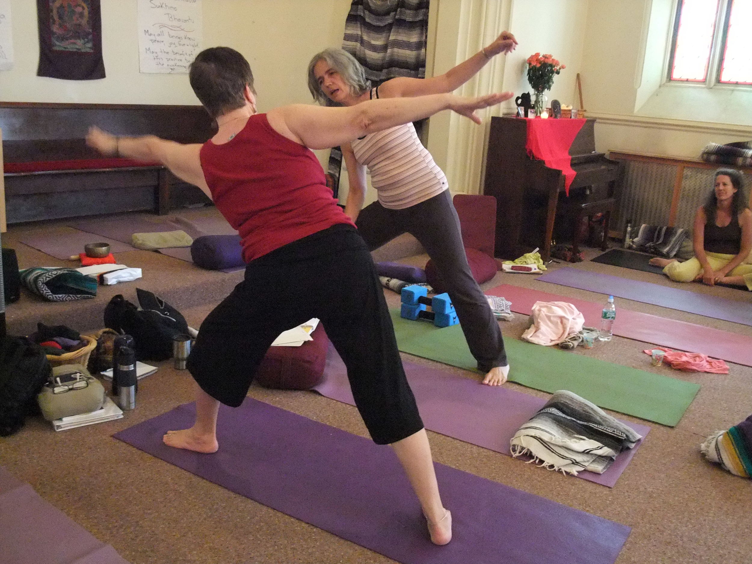 Journey into Yoga 500 hr. Yogis practice at RTC.JPG