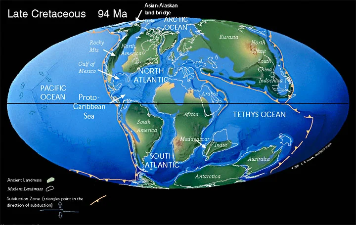 The late Cretaceous Period marked the time of a mass extinction that created much of the ecosystems we have come to know today.