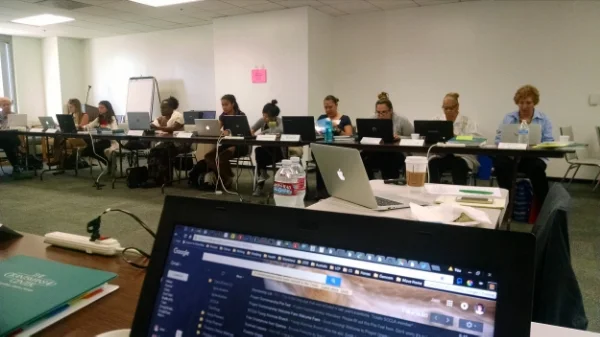 We were all super psyched to get going! Also, I may have a browser tab problem.