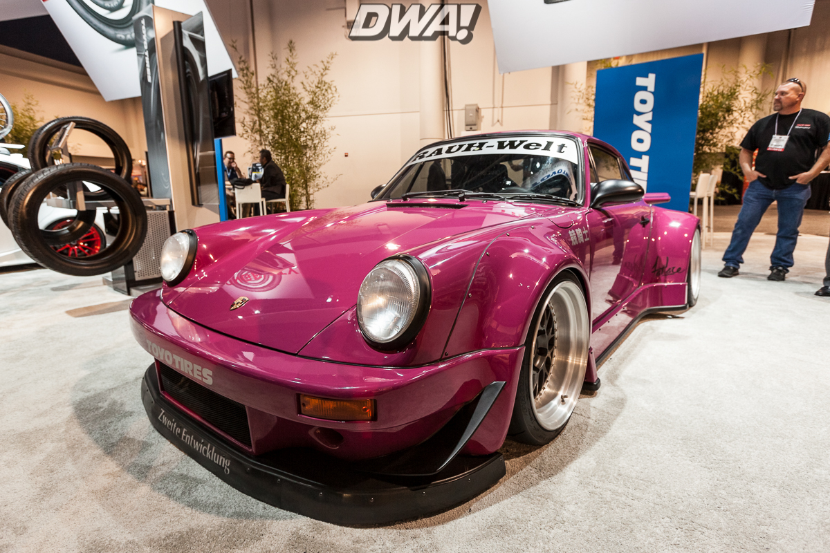 The RWB Rauh-Welt Porsche at the Toyo Tires booth